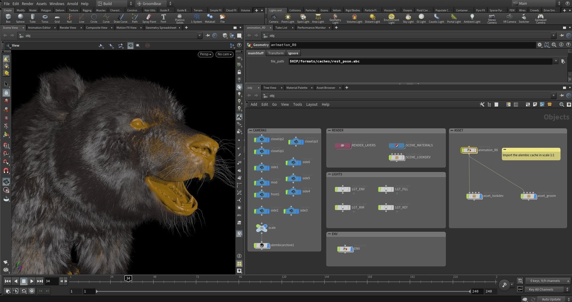 Giant Panda RIGGED 3D model_4