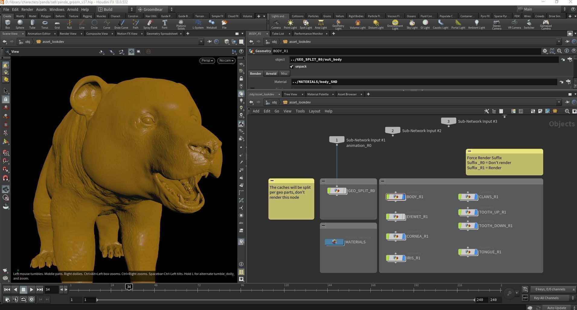 Giant Panda RIGGED 3D model_7