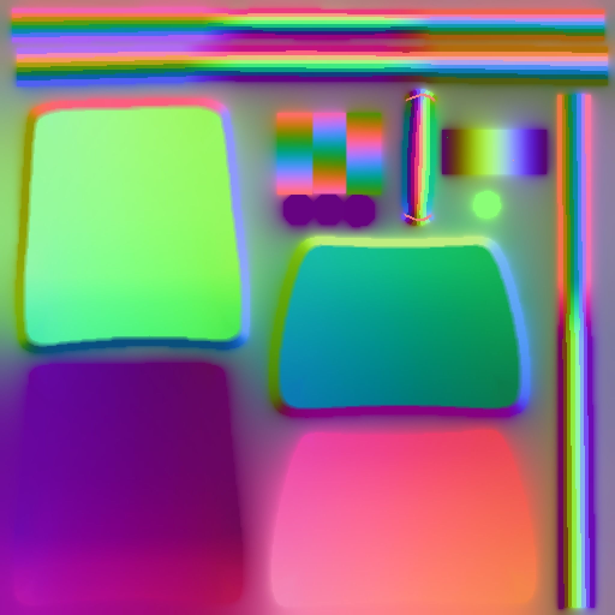 Classic Eames Chairs Low-poly 3D model_82