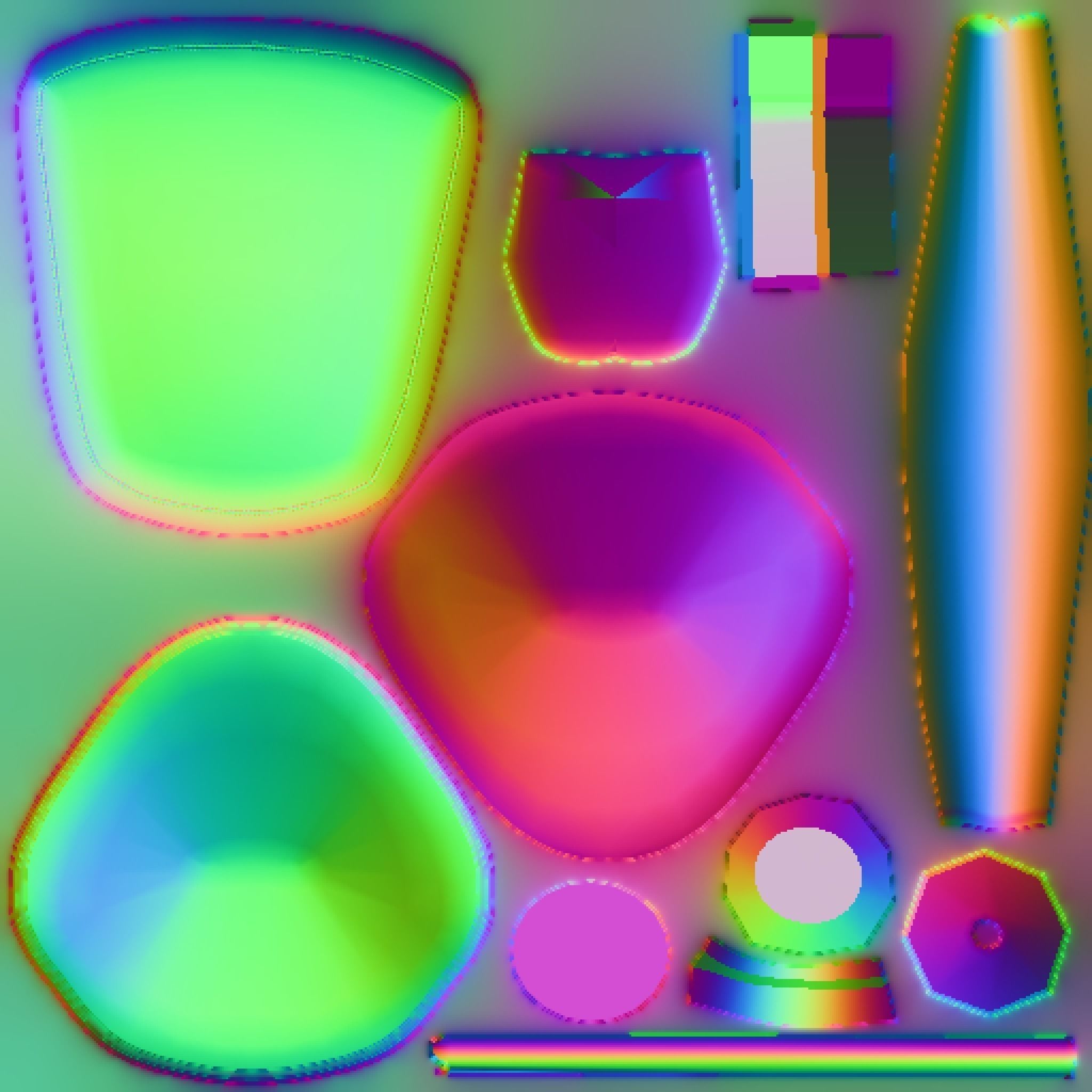 Classic Eames Chairs Low-poly 3D model_55