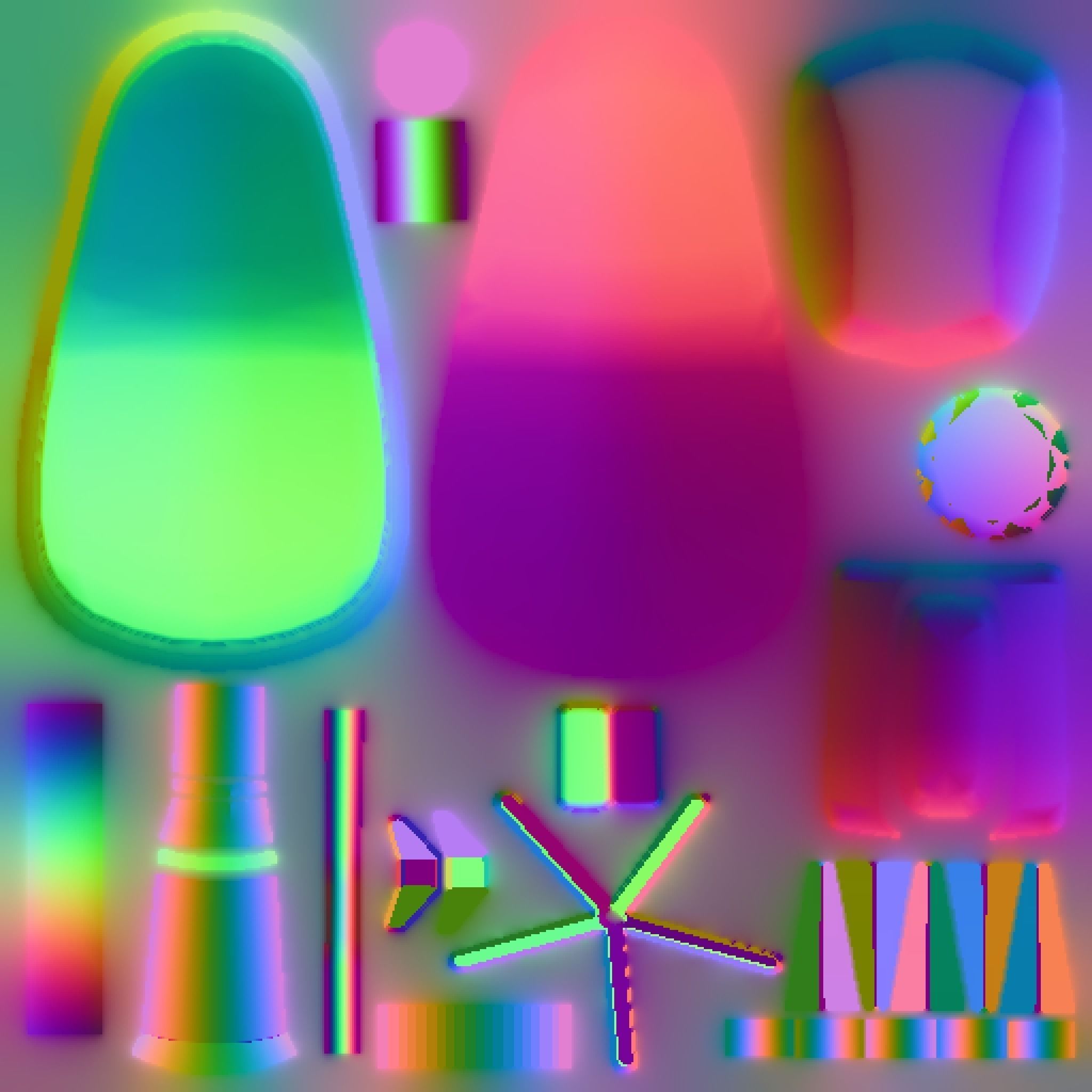 Classic Eames Chairs Low-poly 3D model_111