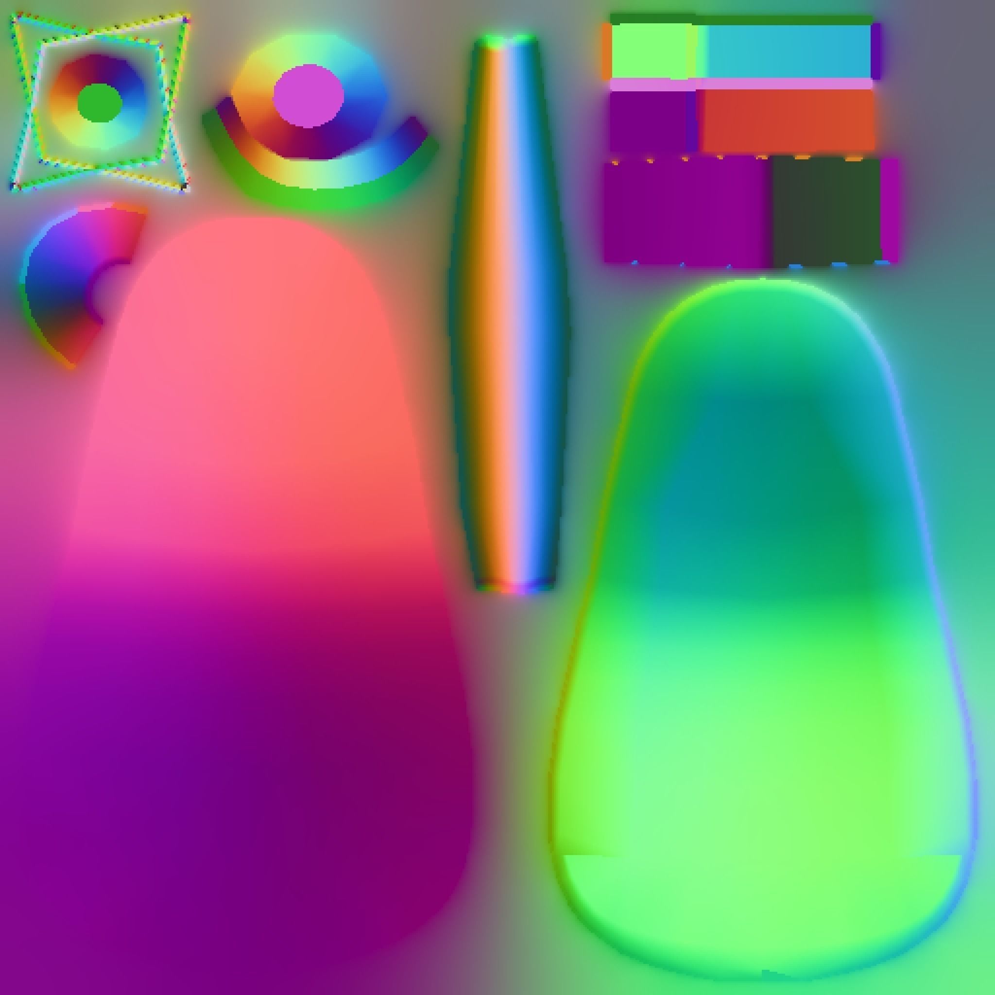 Classic Eames Chairs Low-poly 3D model_26