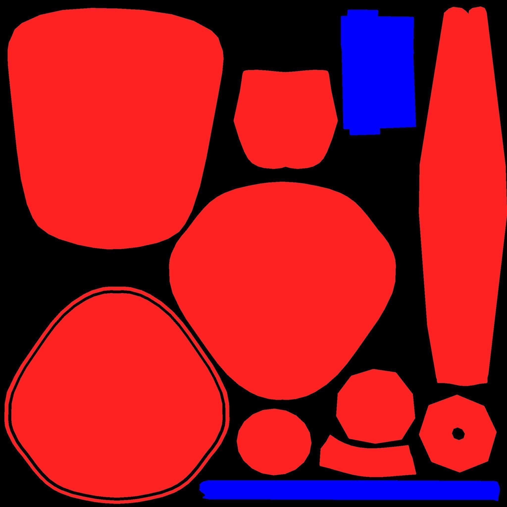 Classic Eames Chairs Low-poly 3D model_52