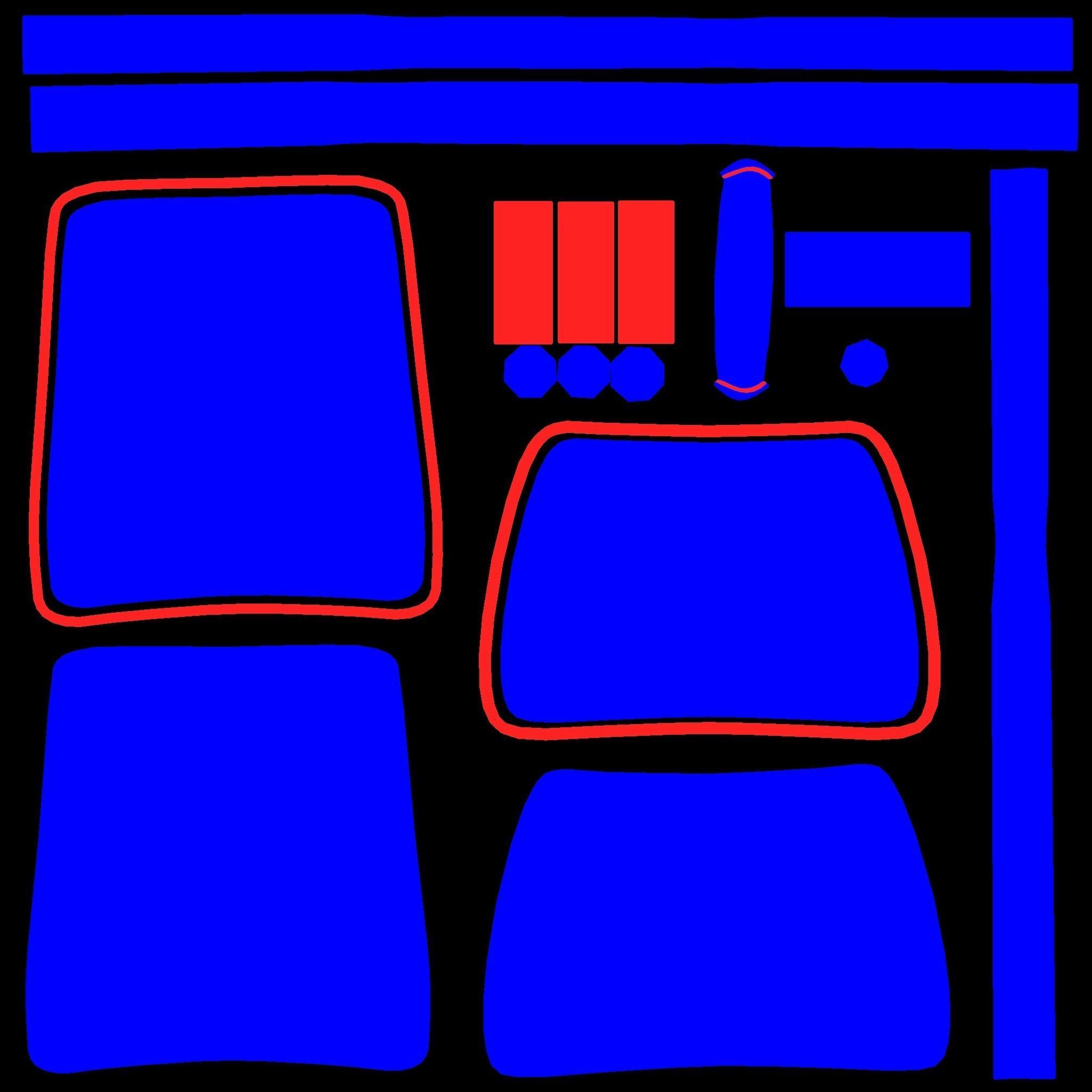 Classic Eames Chairs Low-poly 3D model_84