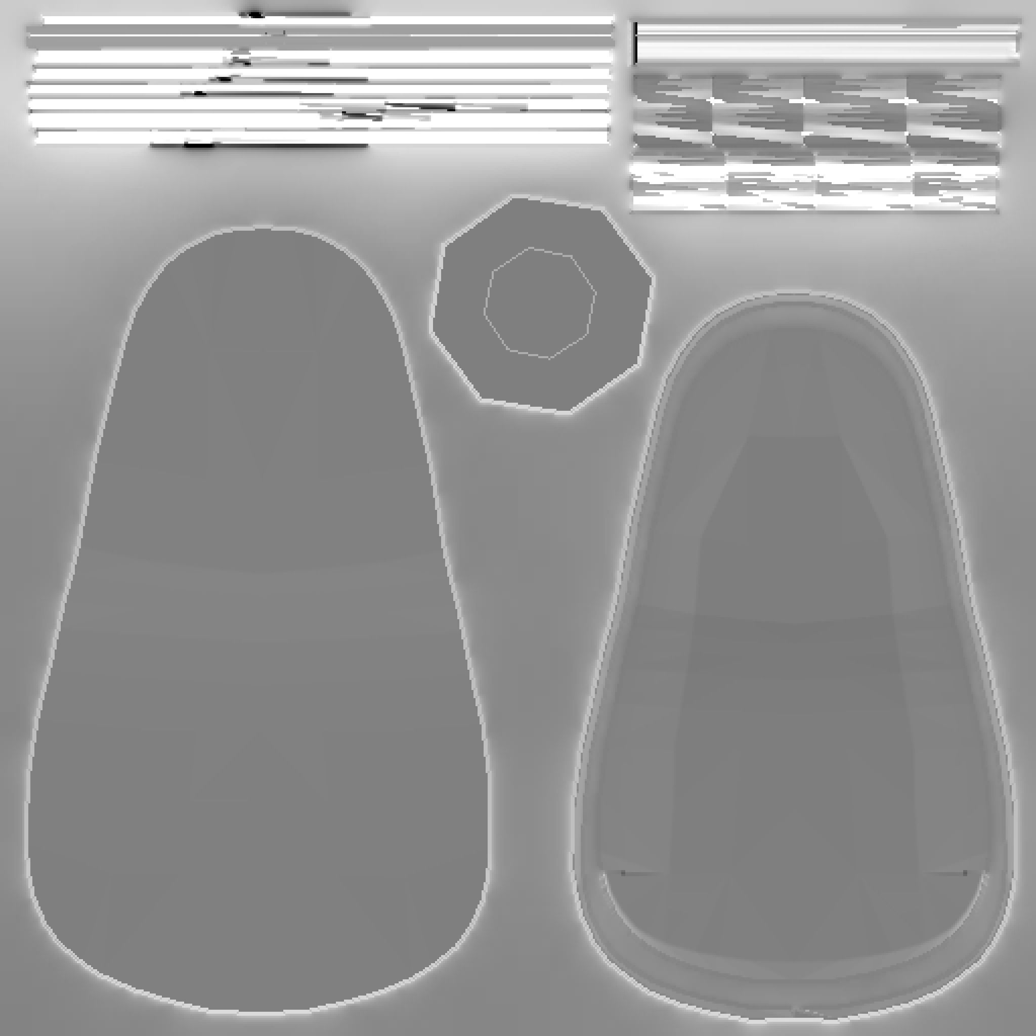 Classic Eames Chairs Low-poly 3D model_63