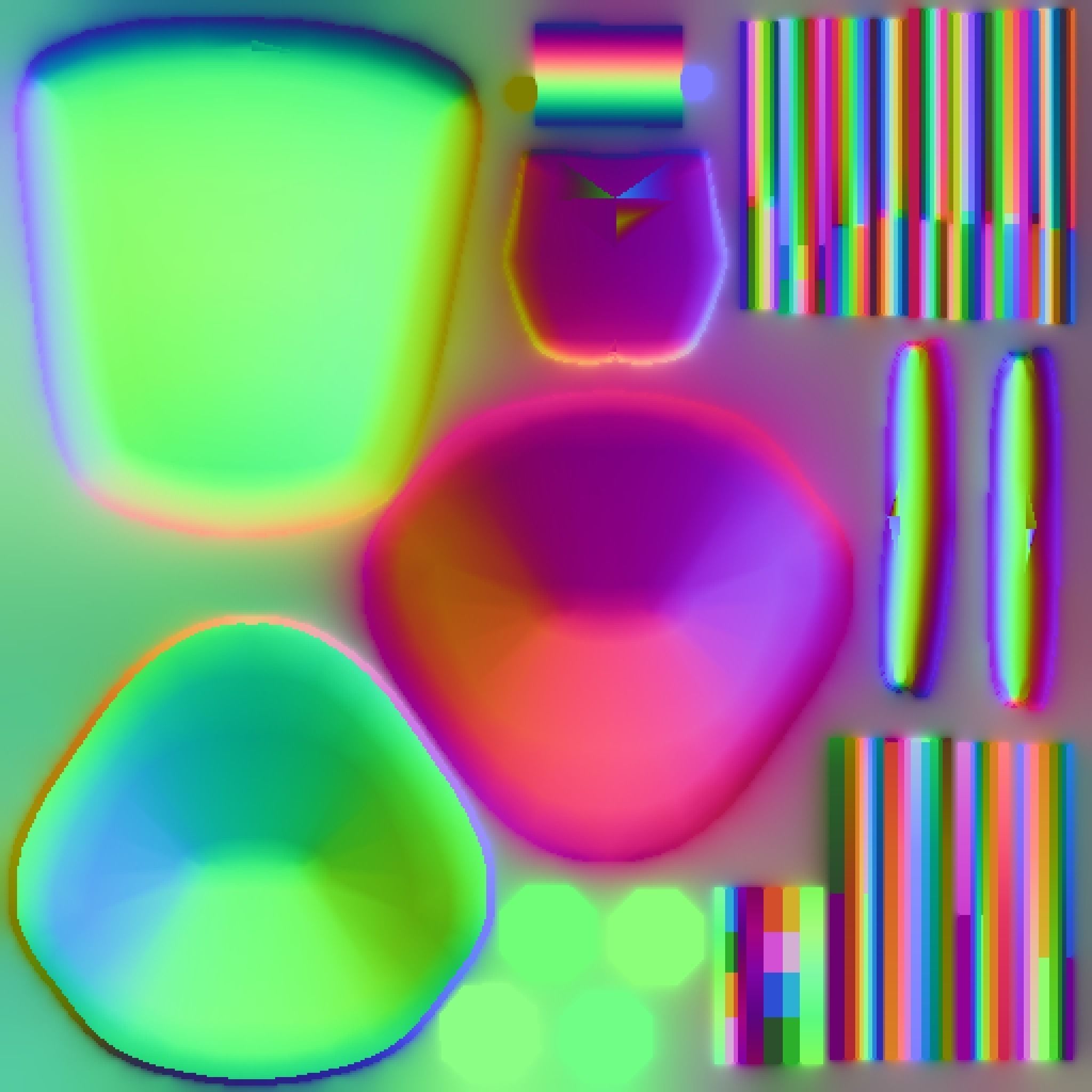 Classic Eames Chairs Low-poly 3D model_37