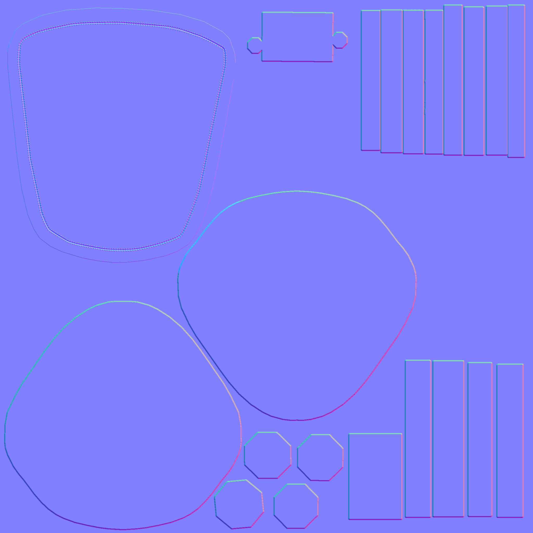 Classic Eames Chairs Low-poly 3D model_39