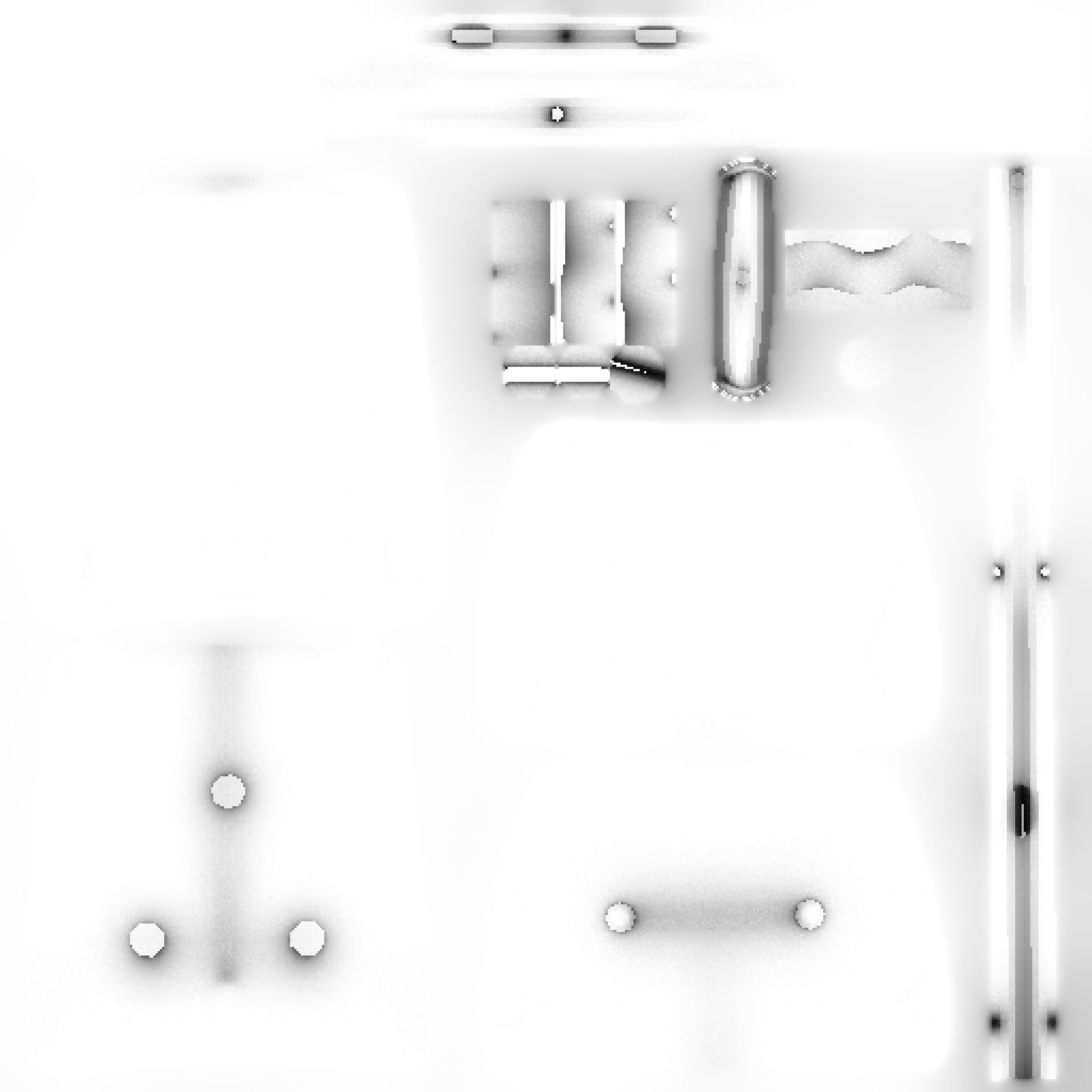 Classic Eames Chairs Low-poly 3D model_69