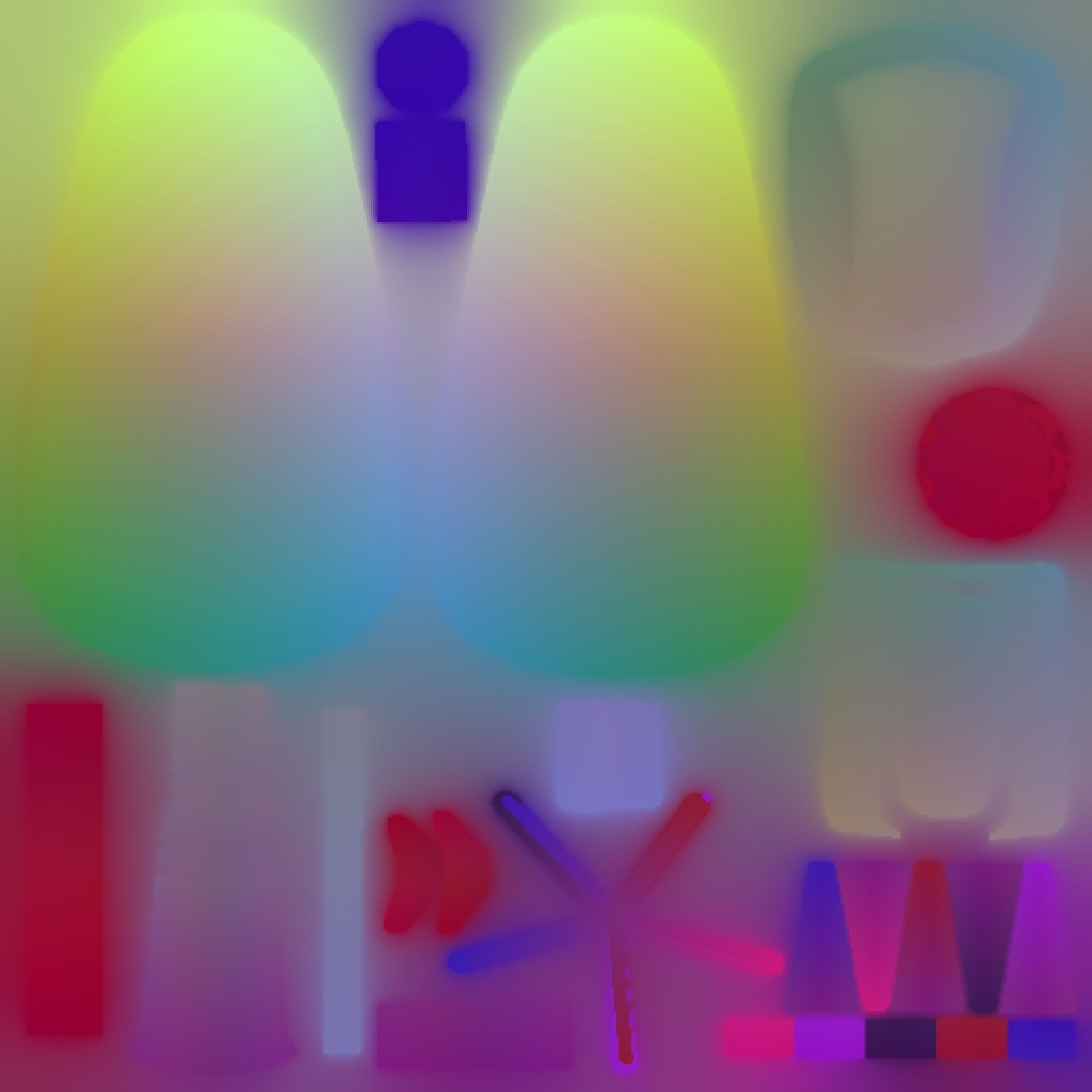 Classic Eames Chairs Low-poly 3D model_108