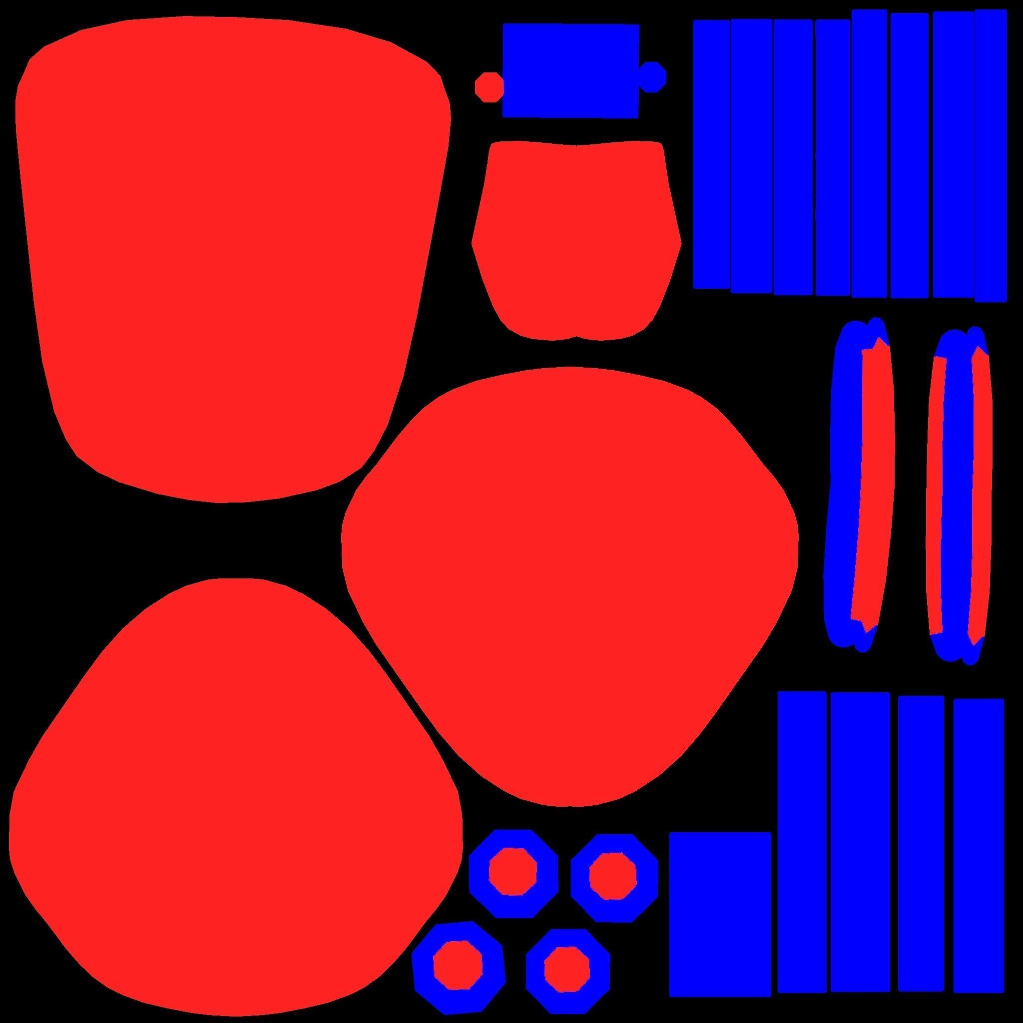 Classic Eames Chairs Low-poly 3D model_38