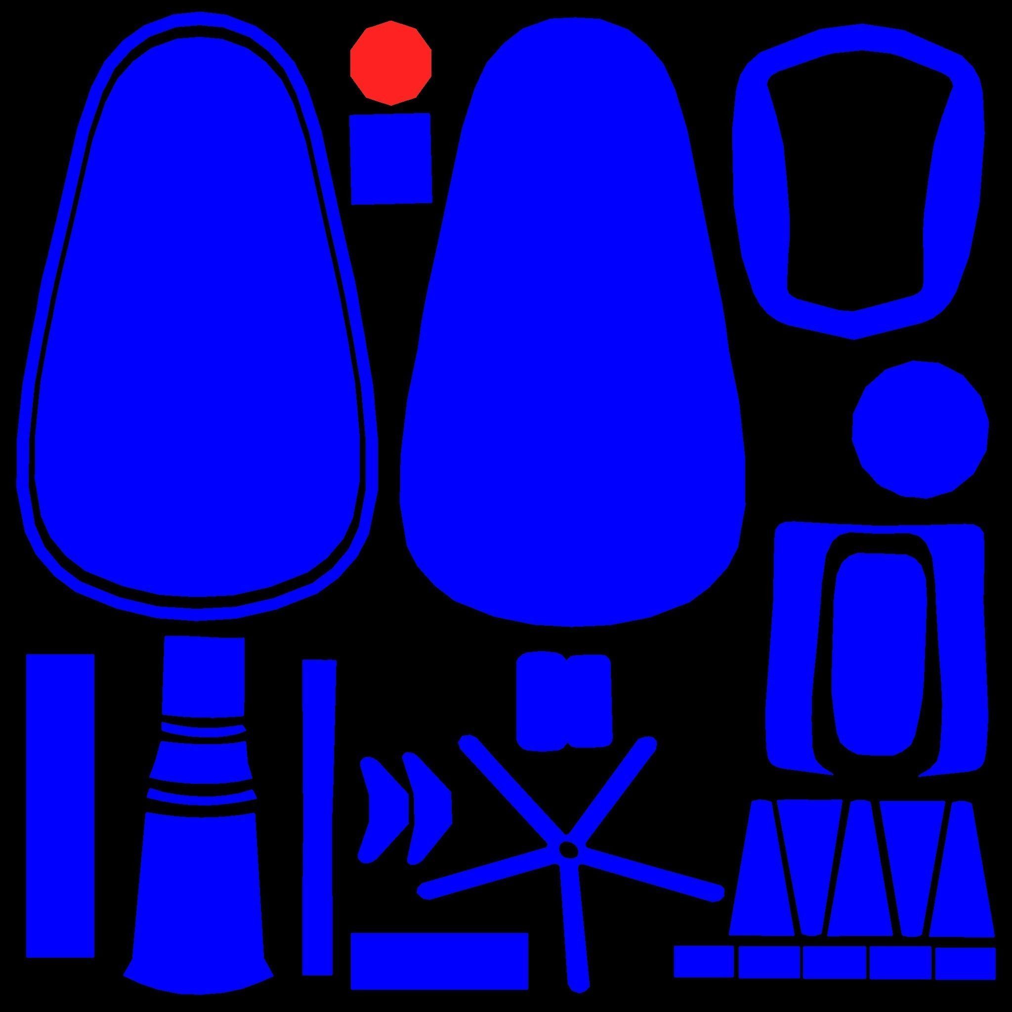 Classic Eames Chairs Low-poly 3D model_110