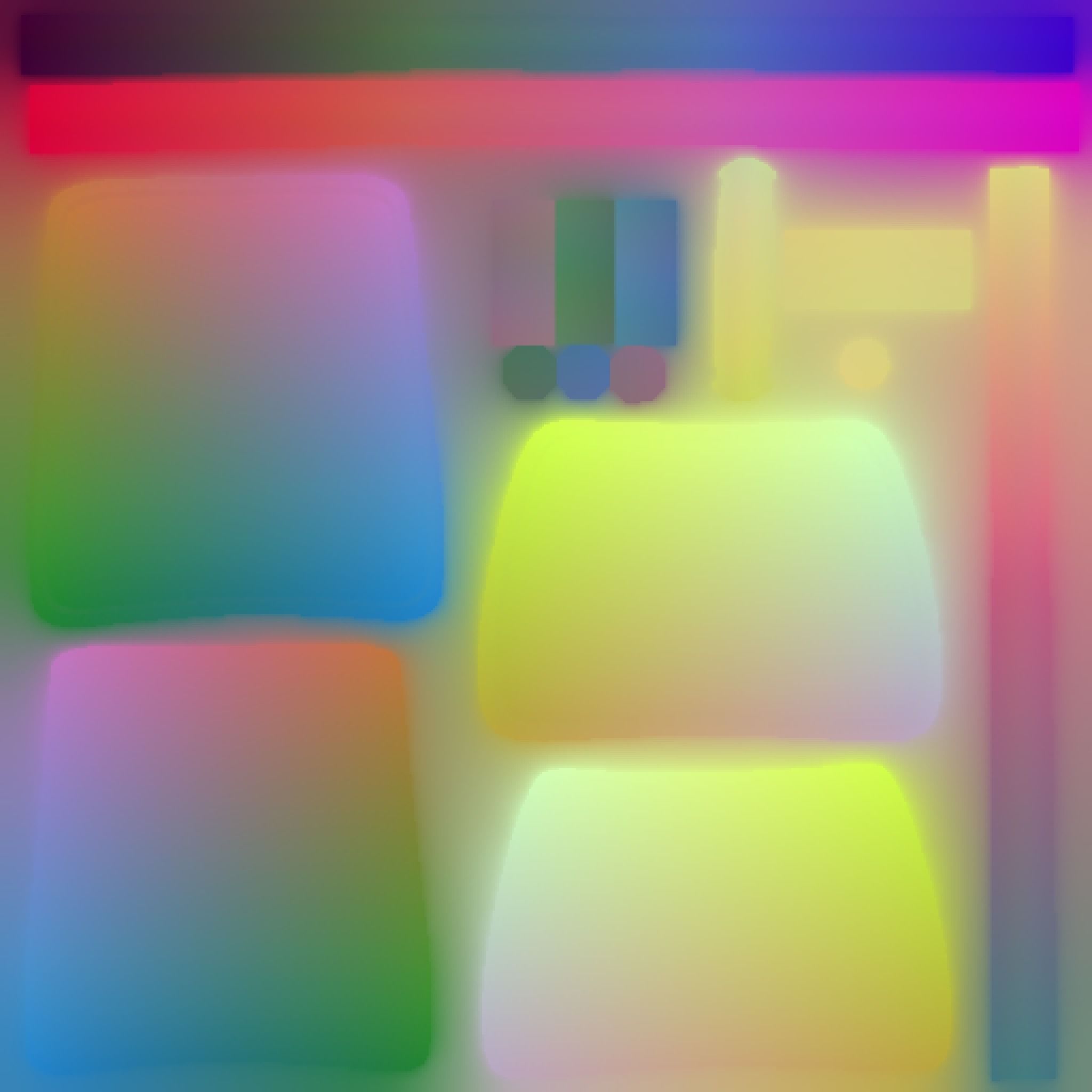 Classic Eames Chairs Low-poly 3D model_80