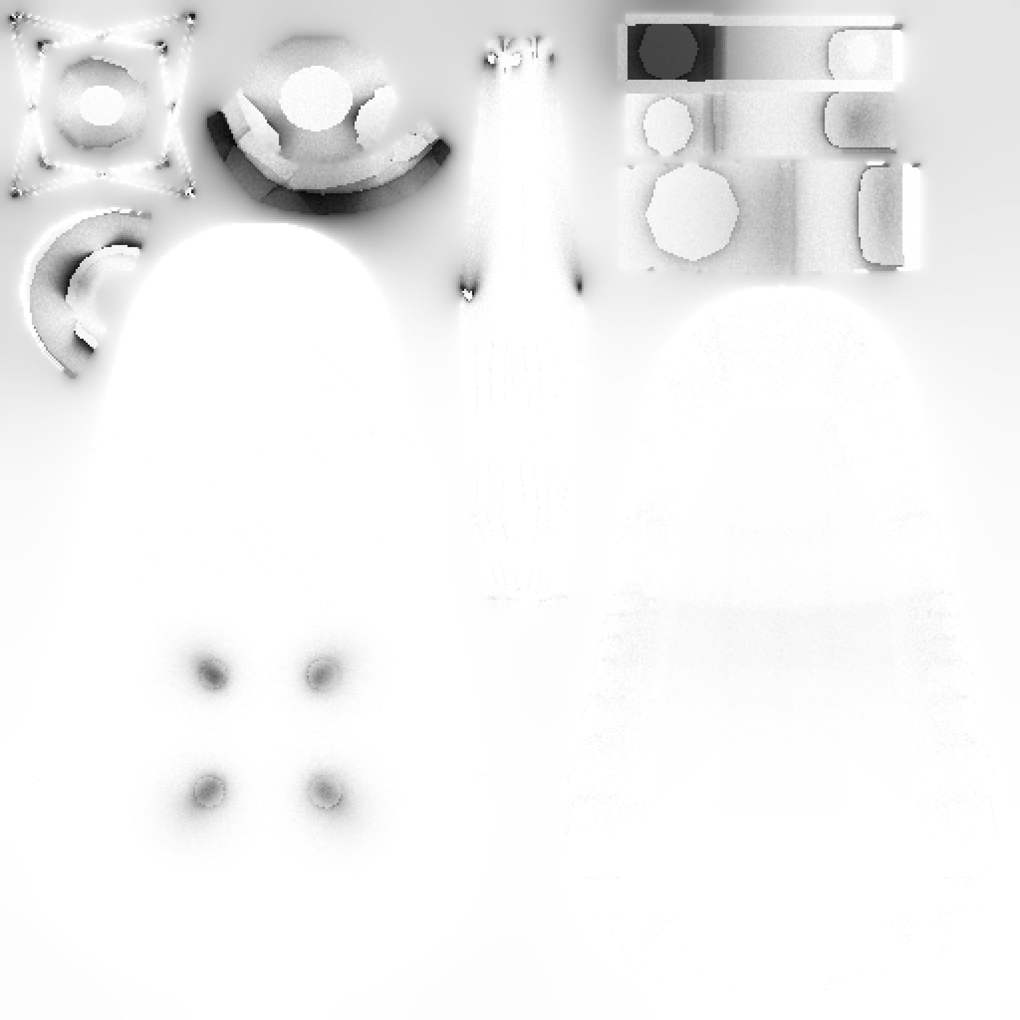 Classic Eames Chairs Low-poly 3D model_20