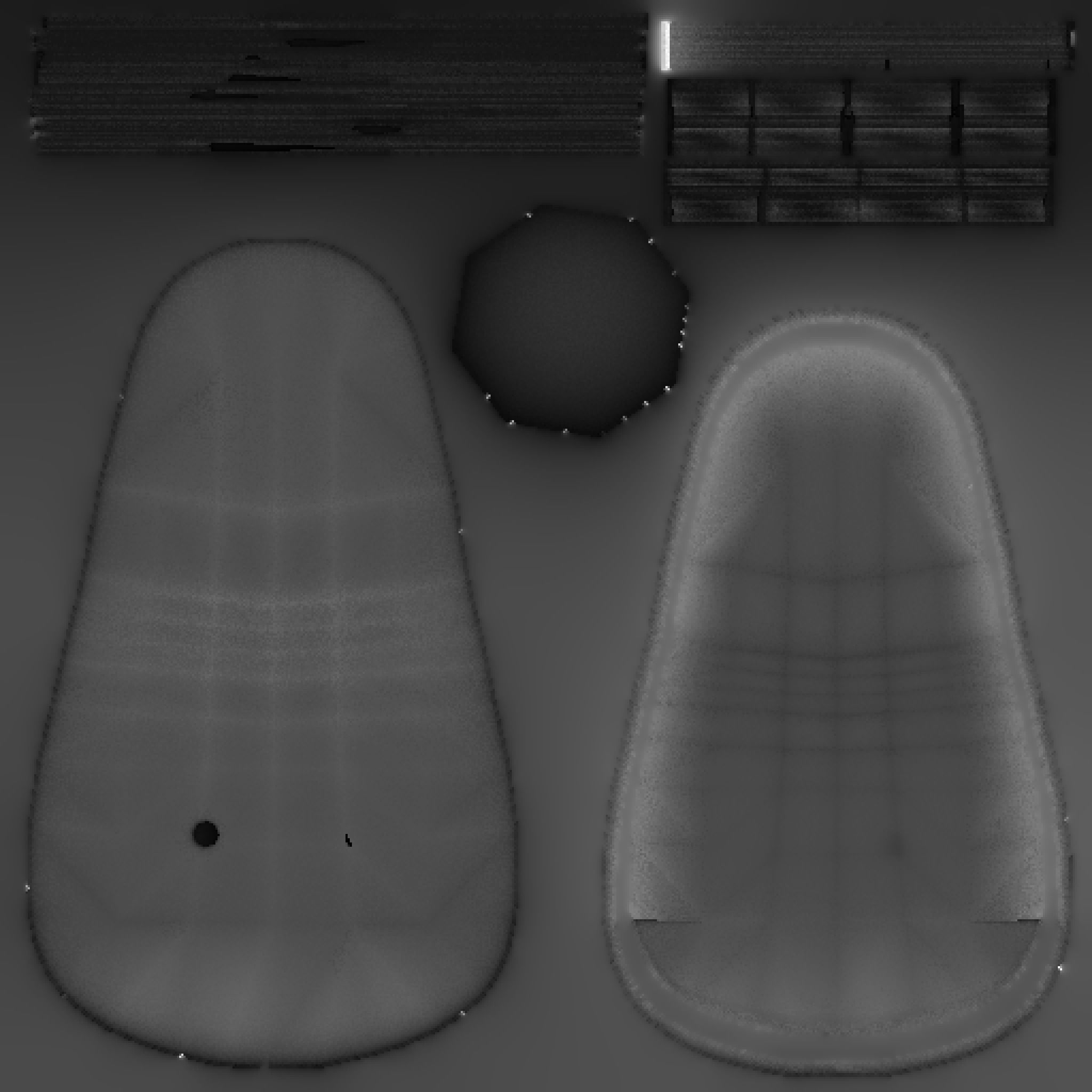 Classic Eames Chairs Low-poly 3D model_72