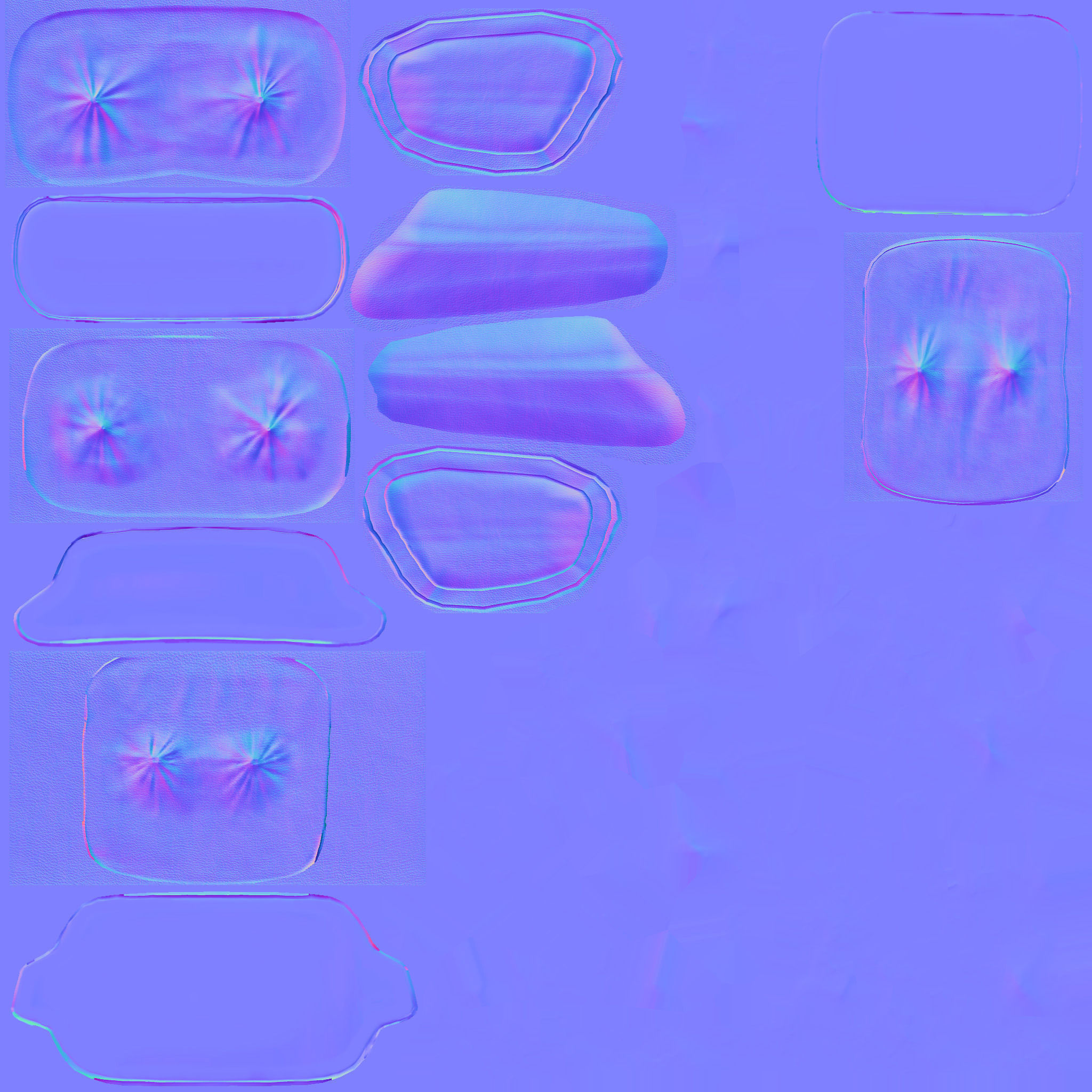 Classic Eames Chairs Low-poly 3D model_127