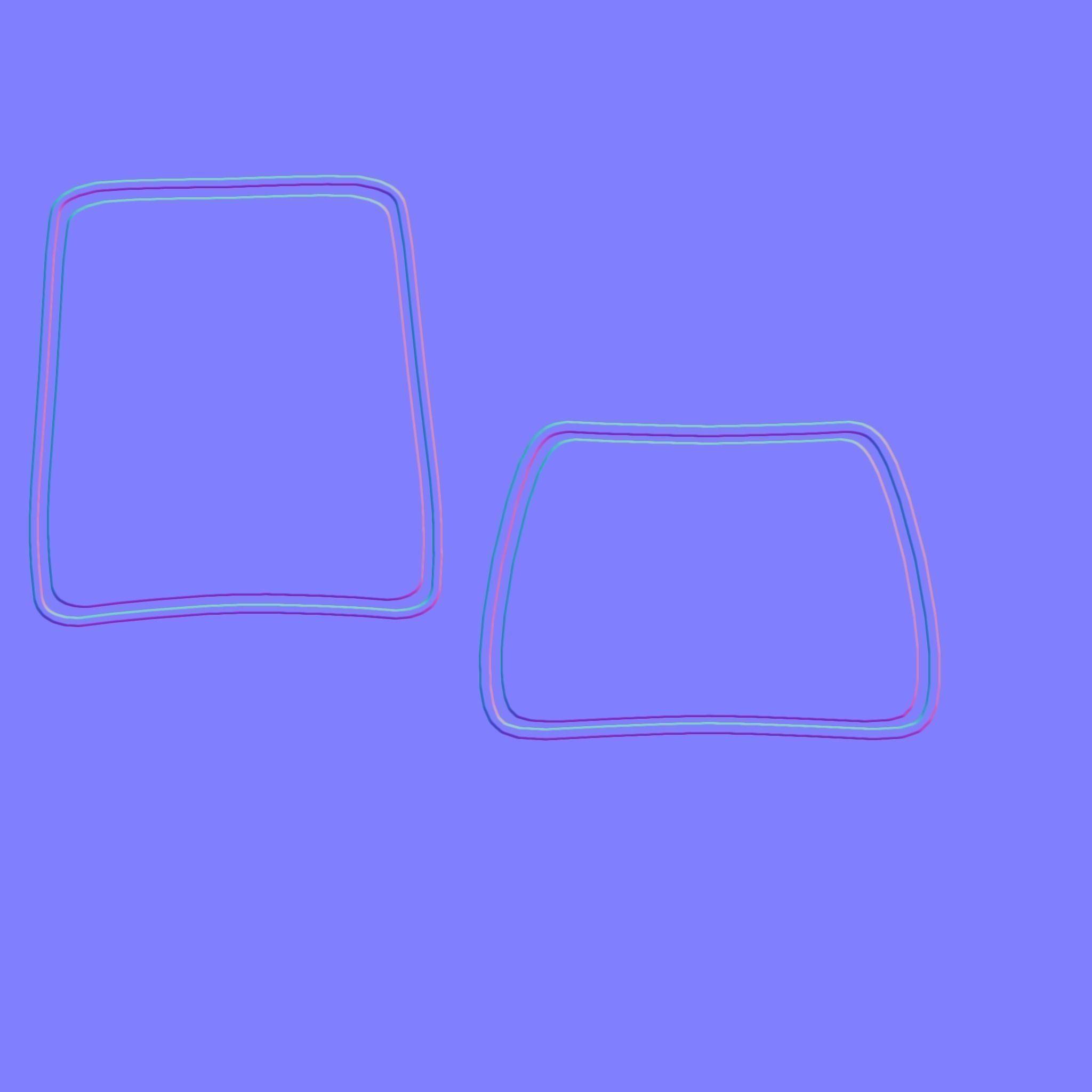 Classic Eames Chairs Low-poly 3D model_73