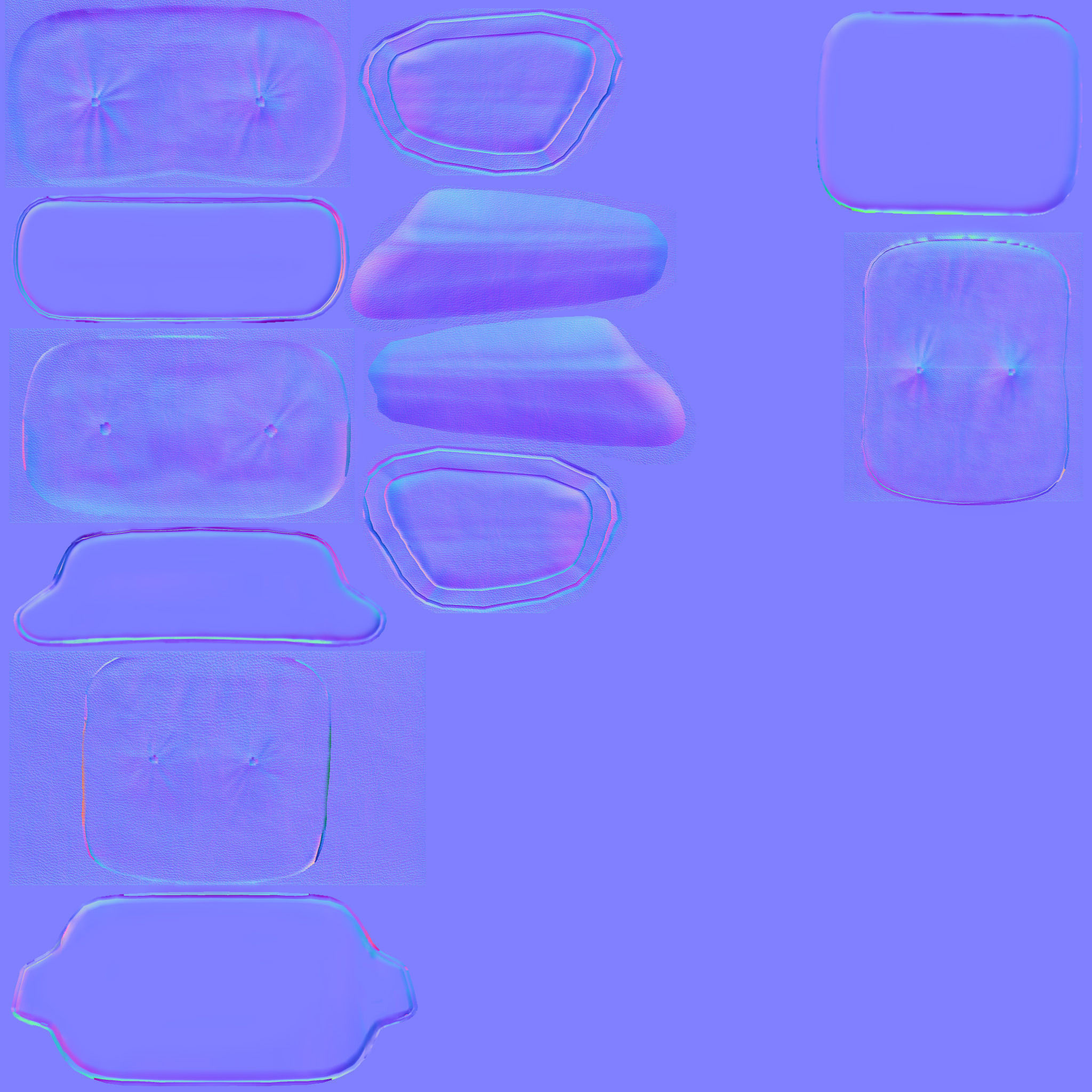 Classic Eames Chairs Low-poly 3D model_124