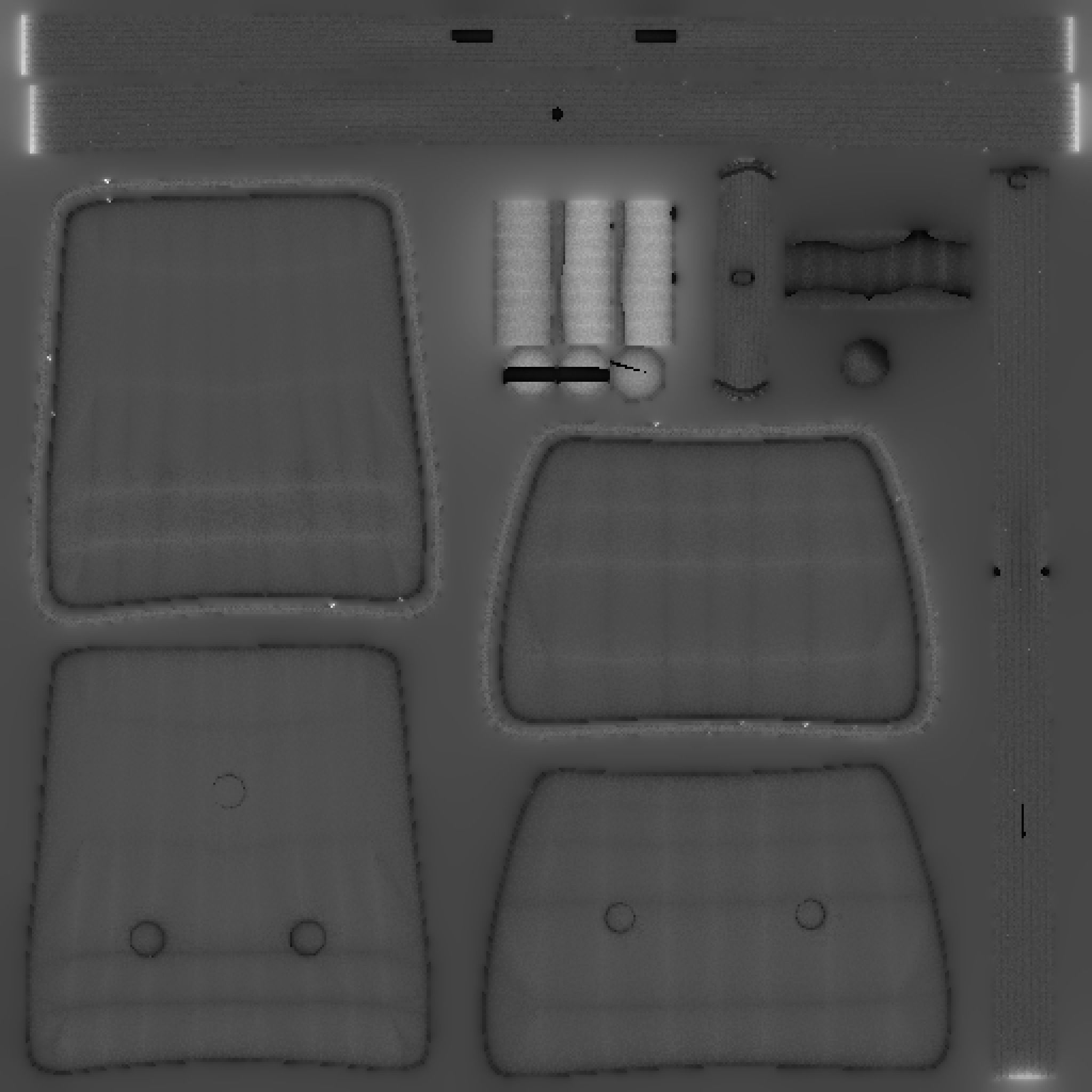 Classic Eames Chairs Low-poly 3D model_81