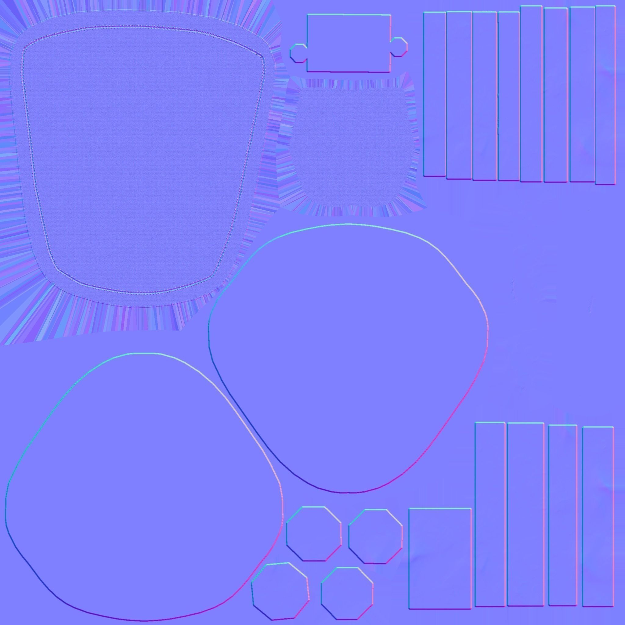 Classic Eames Chairs Low-poly 3D model_61