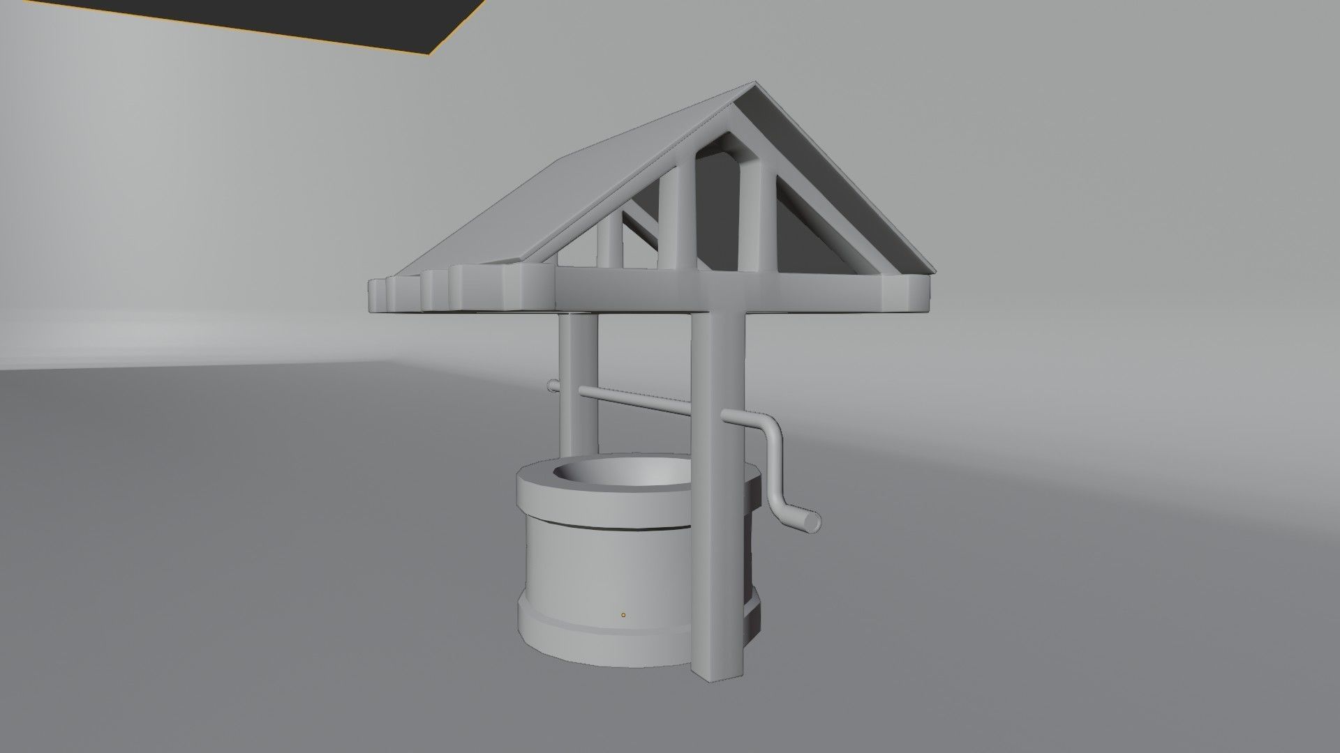 low poly water well Free low-poly 3D model_4