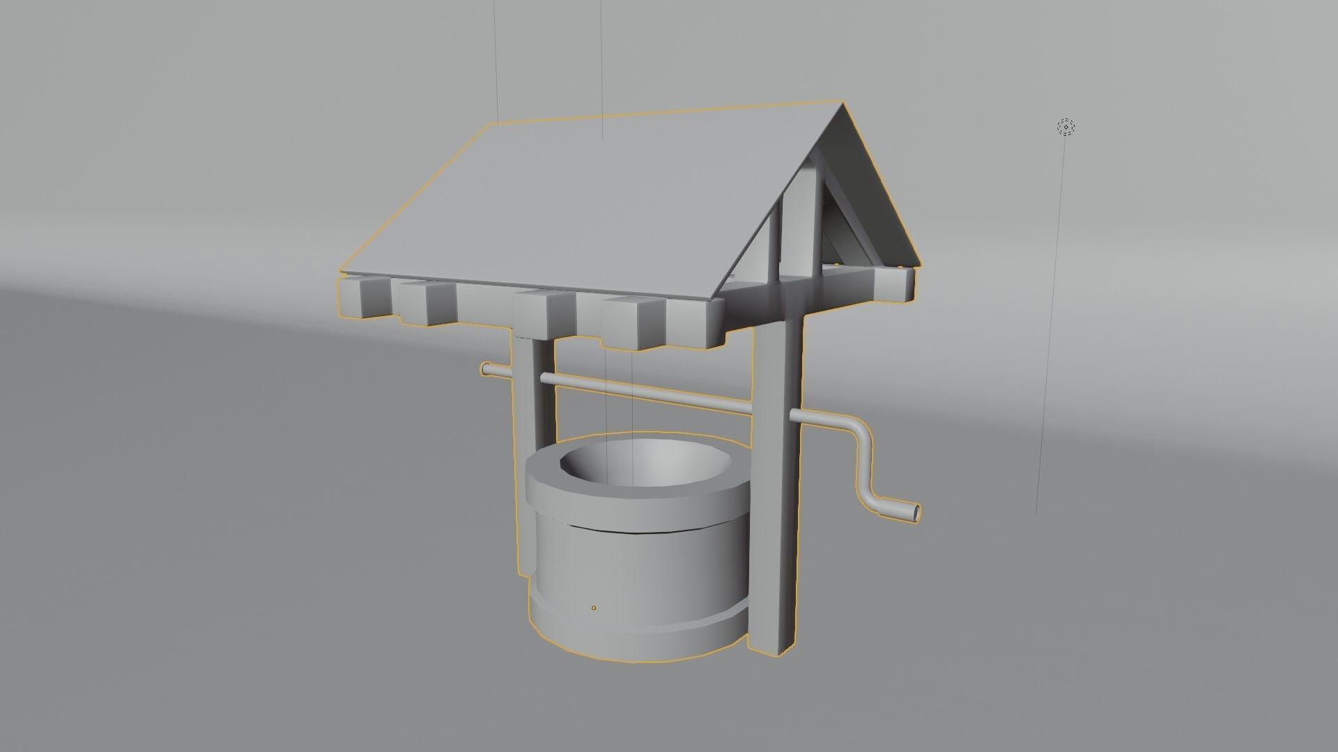 low poly water well Free low-poly 3D model_3
