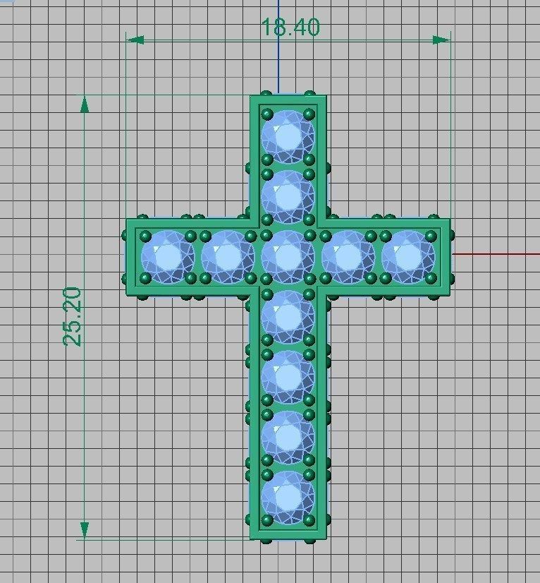 Cross ready for 3d print 3D print model_5