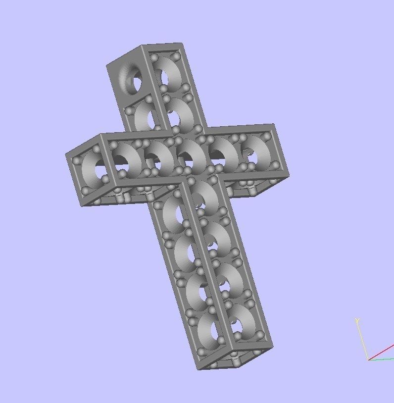 Cross ready for 3d print 3D print model_3