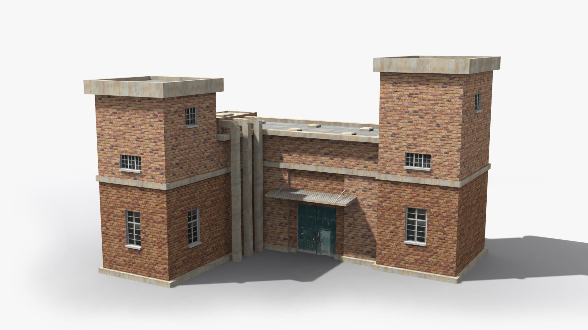 Factory xx2 Low-poly 3D model_3