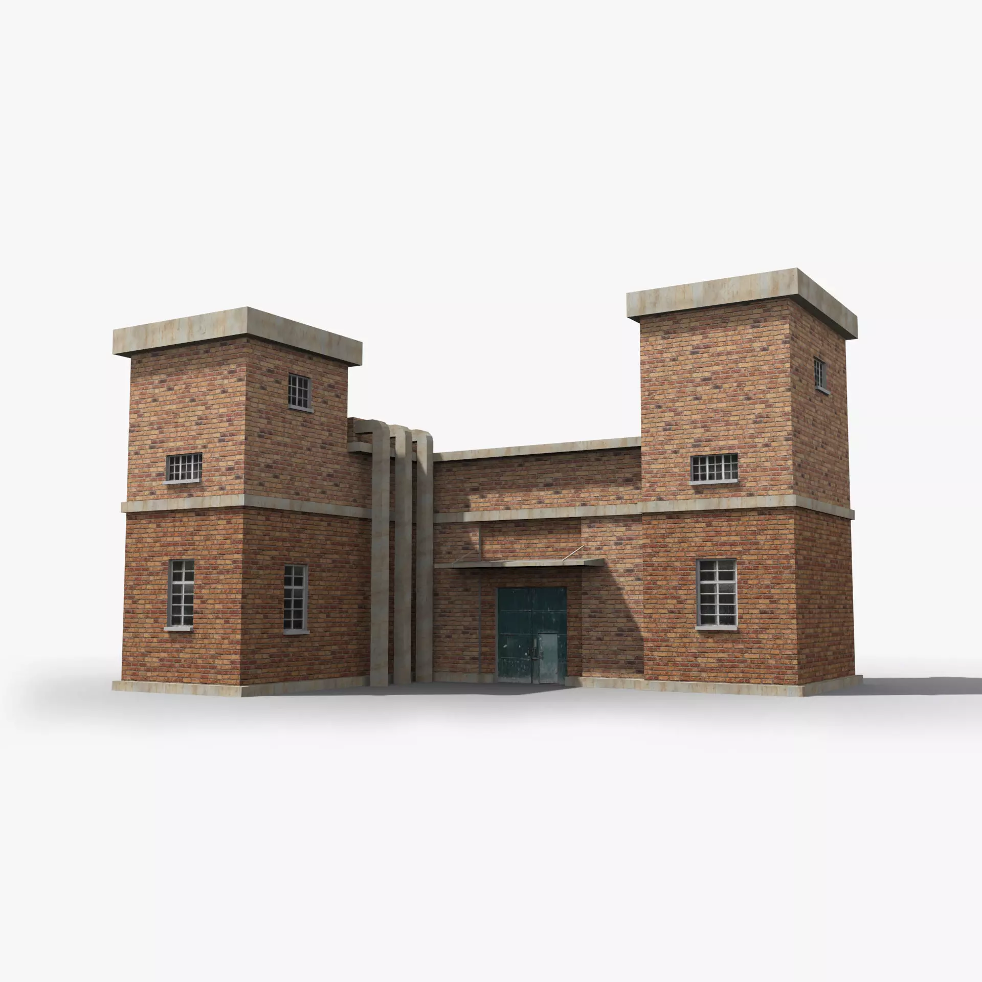 Factory xx2 Low-poly 3D model_0