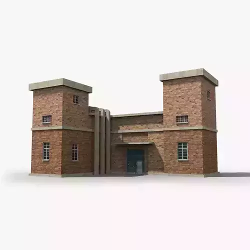 Factory xx2 Low-poly 3D model