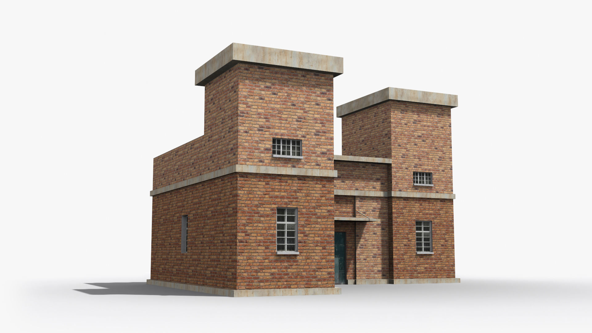 Factory xx2 Low-poly 3D model_2