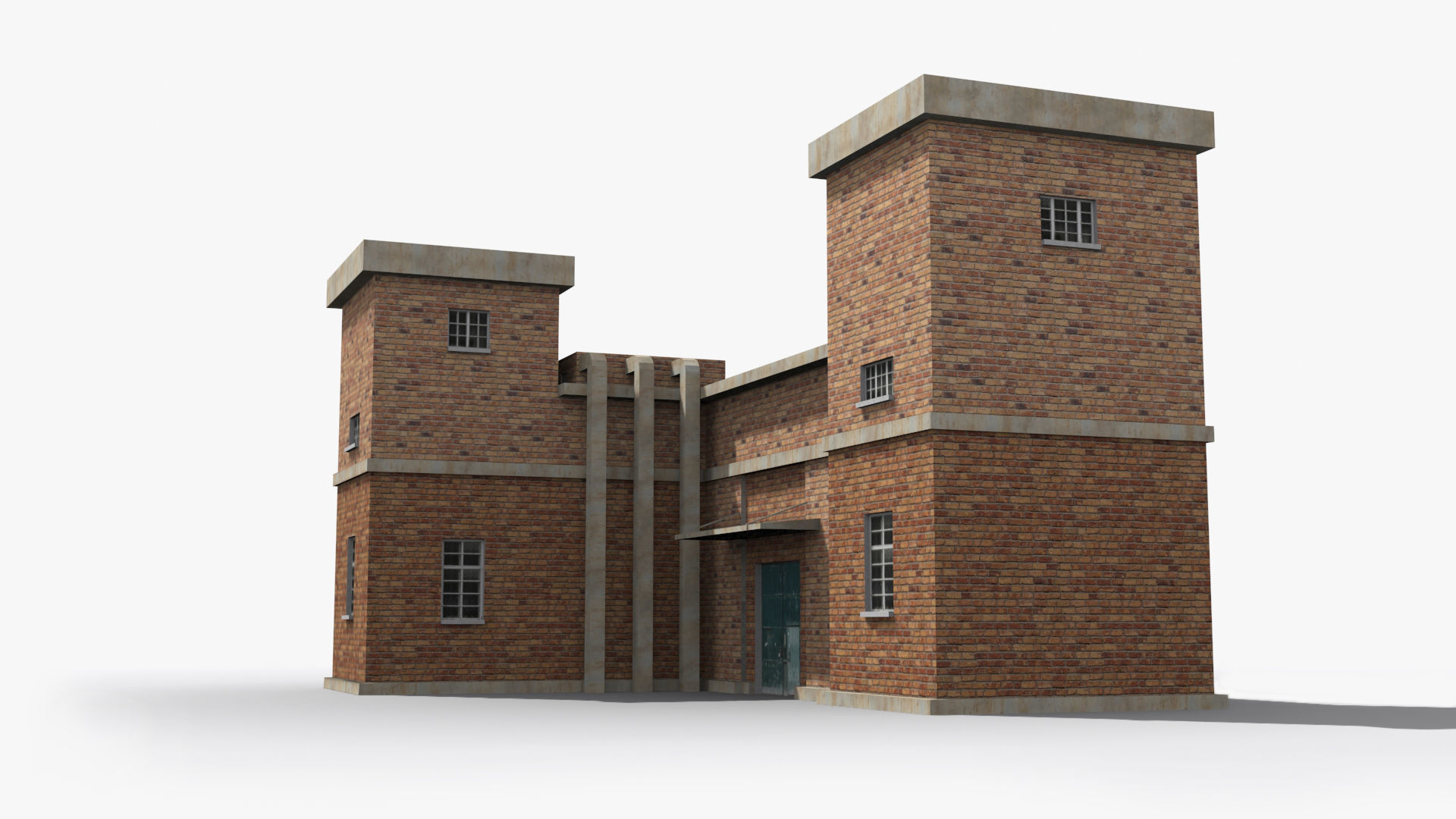 Factory xx2 Low-poly 3D model_4