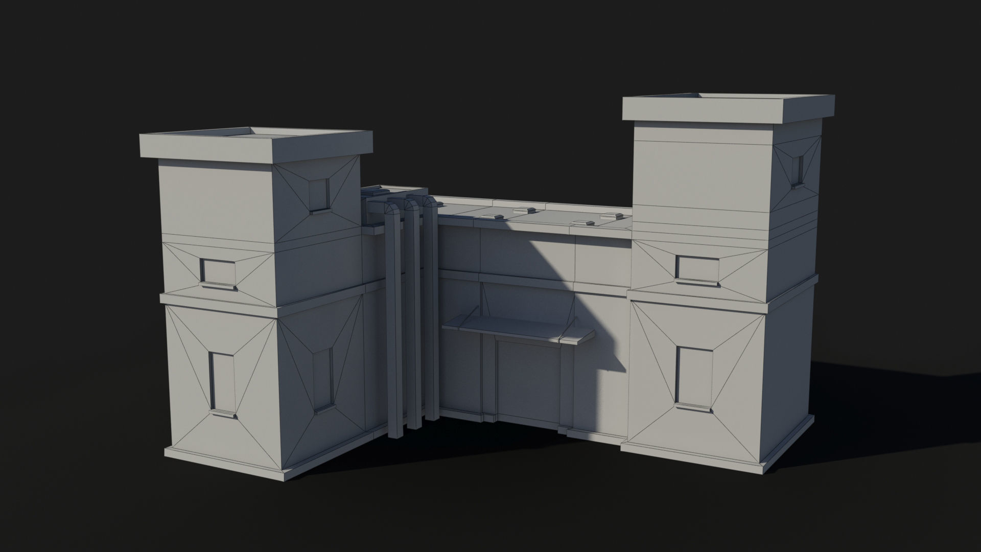 Factory xx2 Low-poly 3D model_8