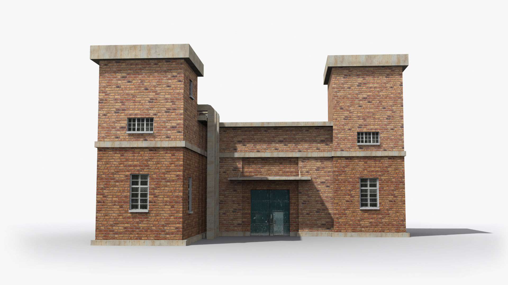 Factory xx2 Low-poly 3D model_1