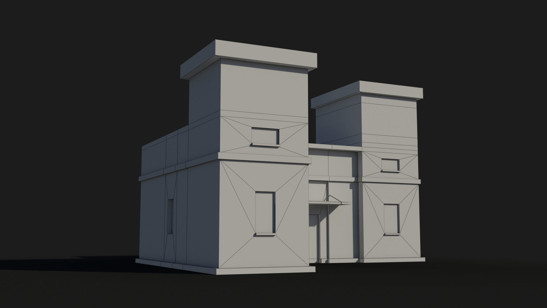 Factory xx2 Low-poly 3D model_7