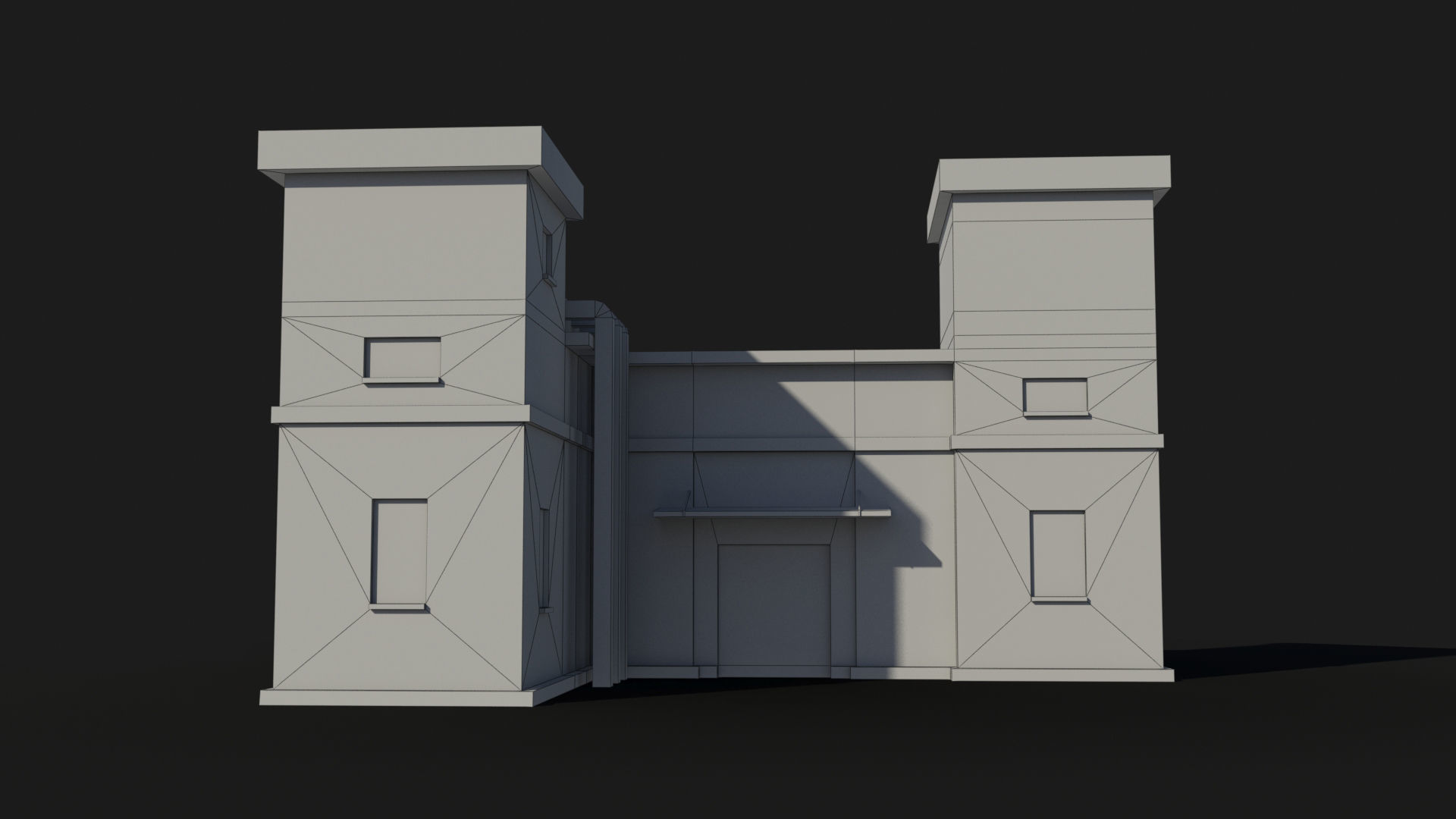 Factory xx2 Low-poly 3D model_6