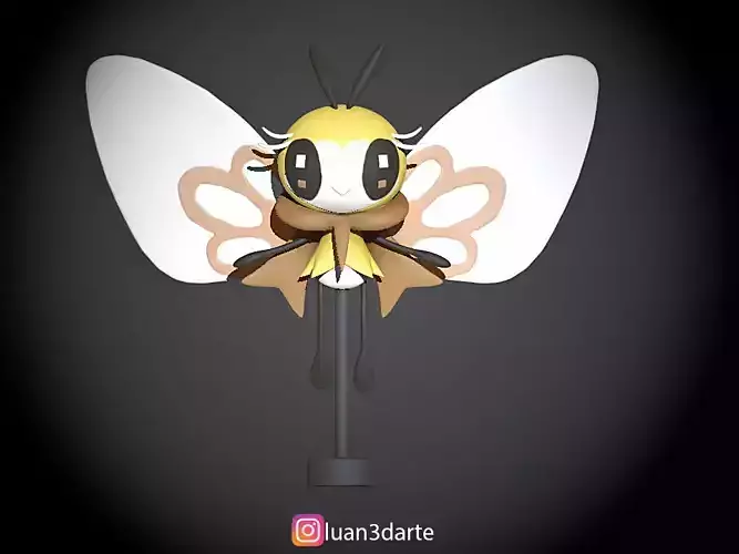Ribombee STL sakura bee wind chime 3D print model