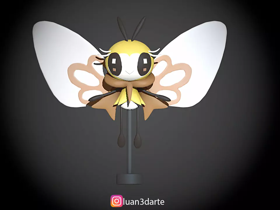 Ribombee STL sakura bee wind chime 3D print model