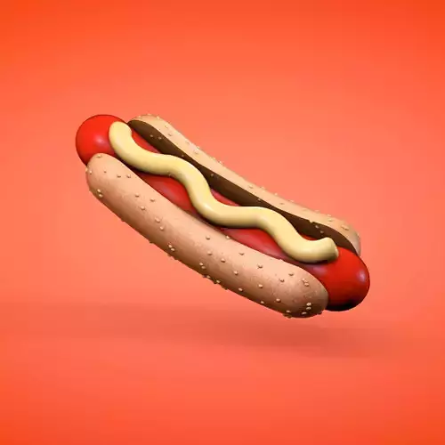 Hot Dog 3D model
