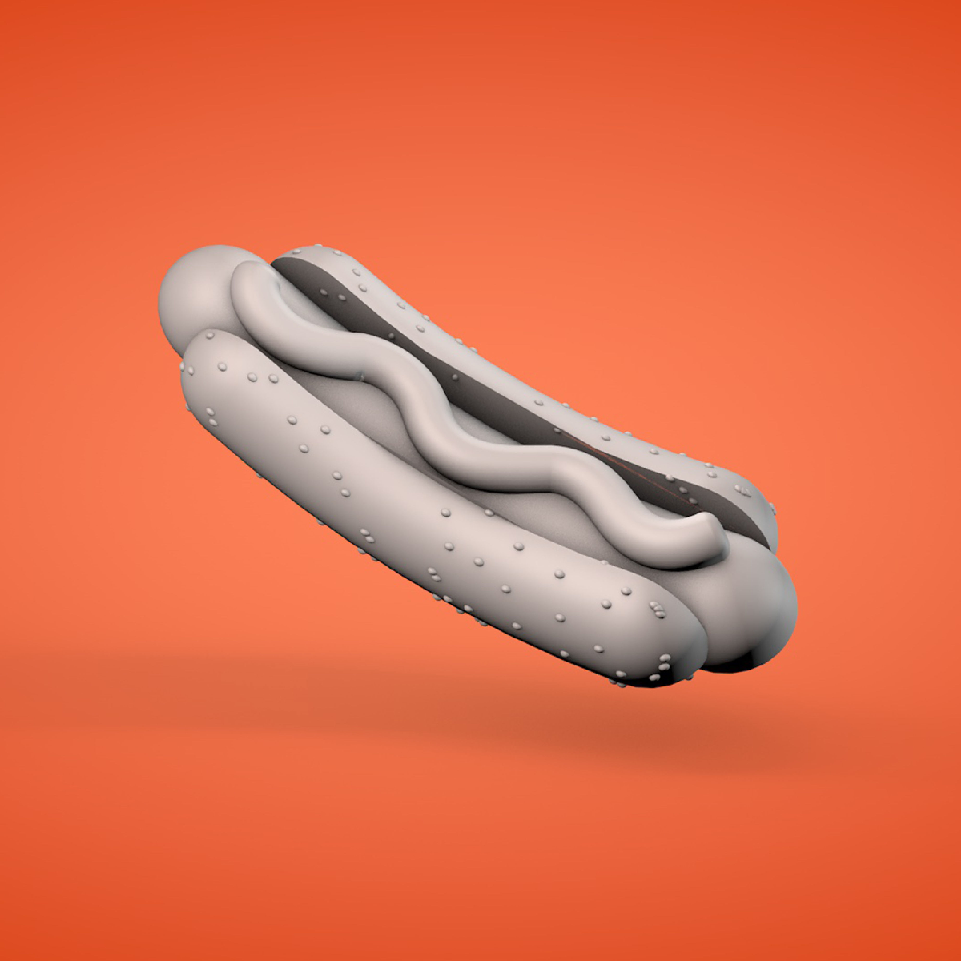 Hot Dog 3D model_2