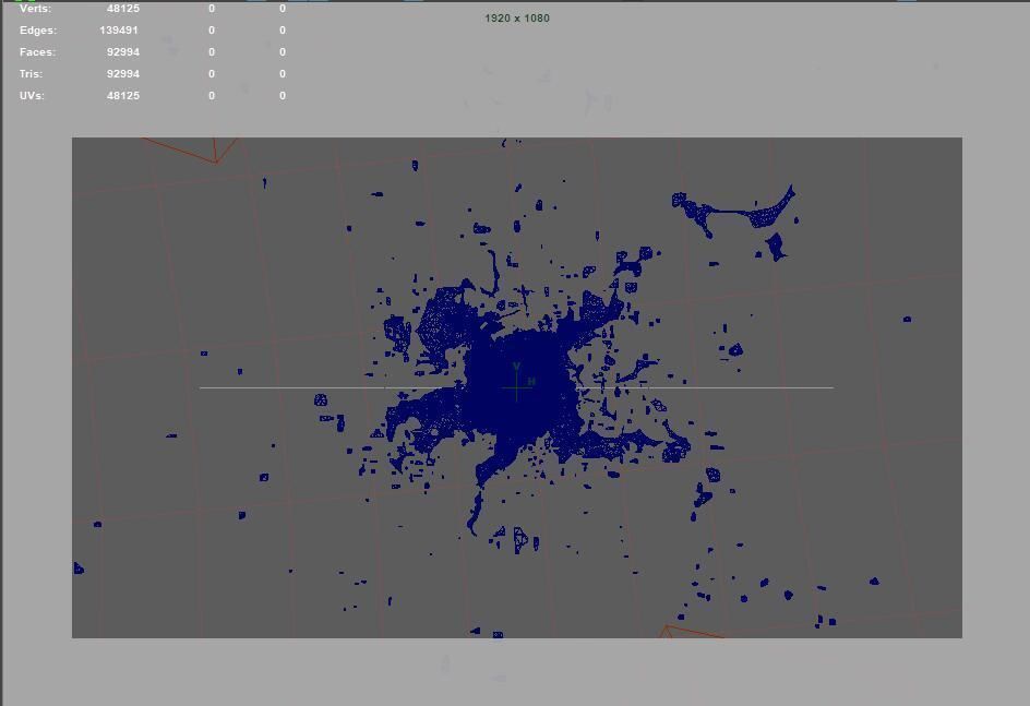 WaterFX background with light shining 3D model_2