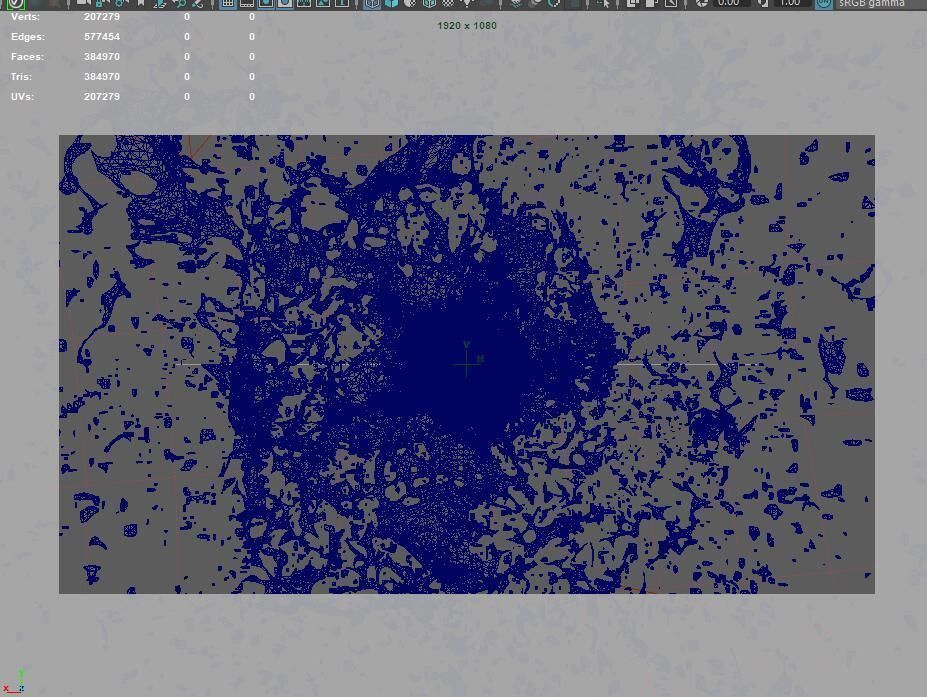 WaterFX background with light shining 3D model_1