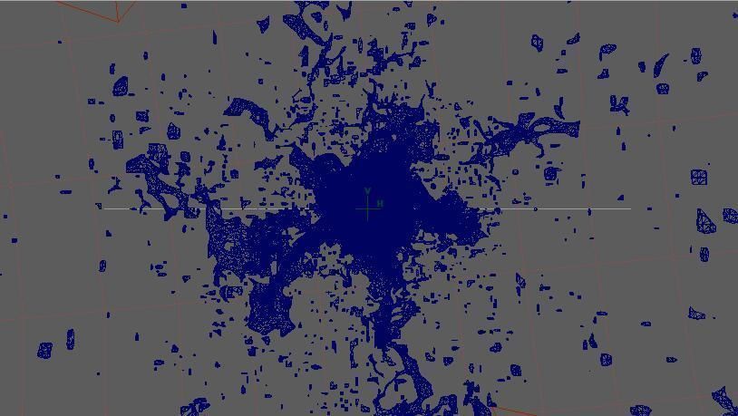 WaterFX background with light shining 3D model_3