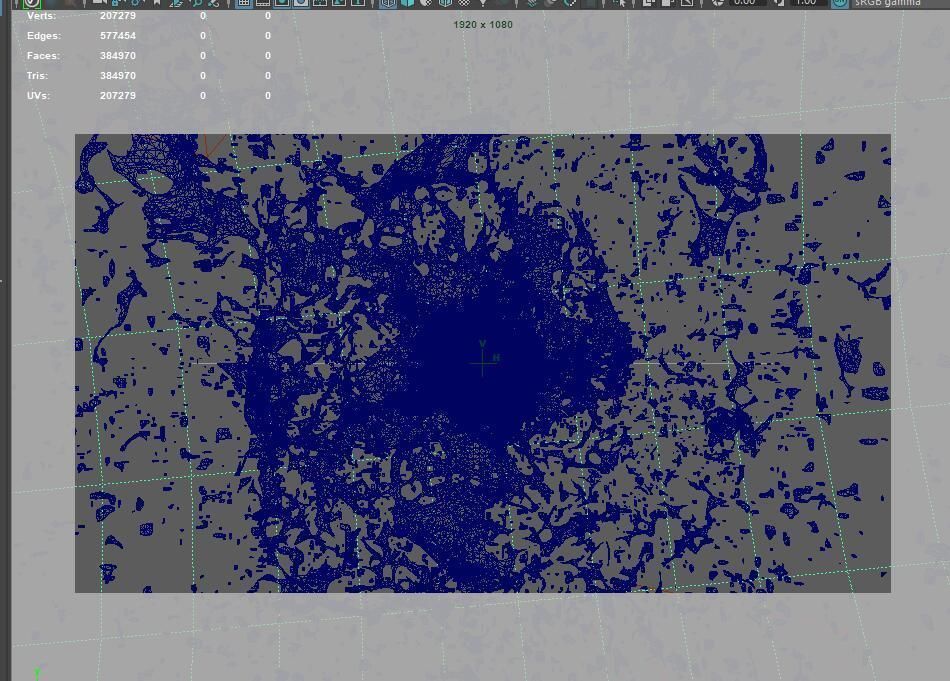 WaterFX background with light shining 3D model_4