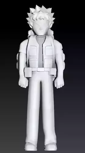Brock STL figure with backpack