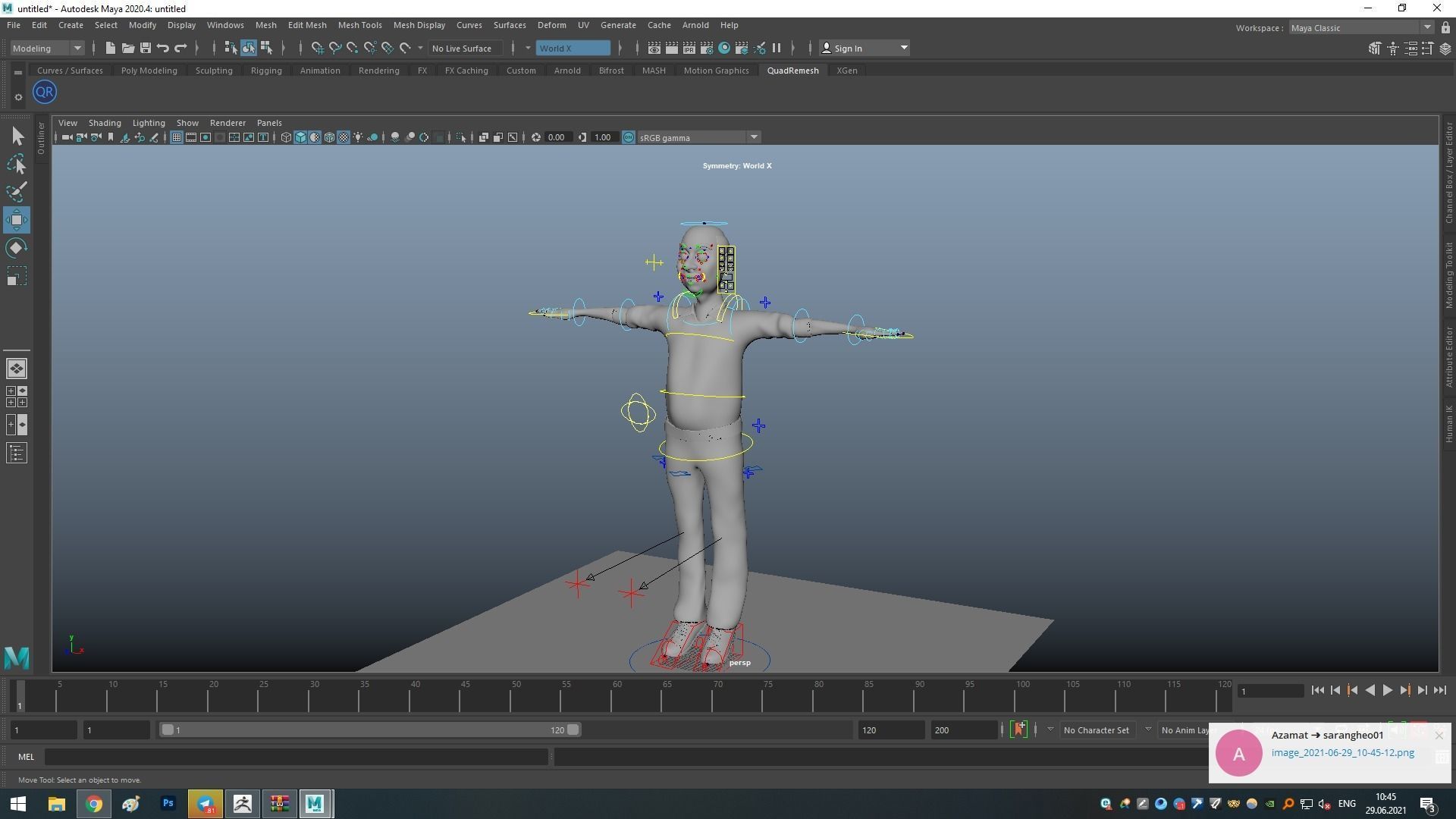 character cartoon 3D model_1