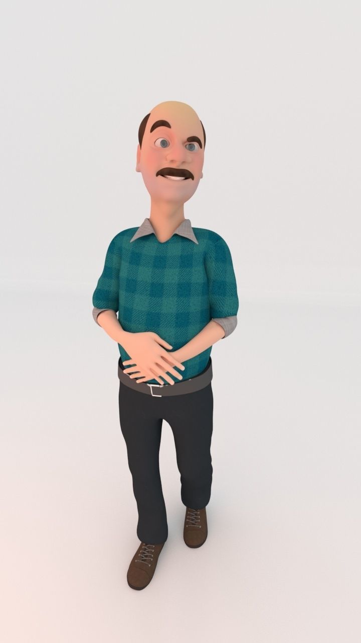 character cartoon 3D model_2