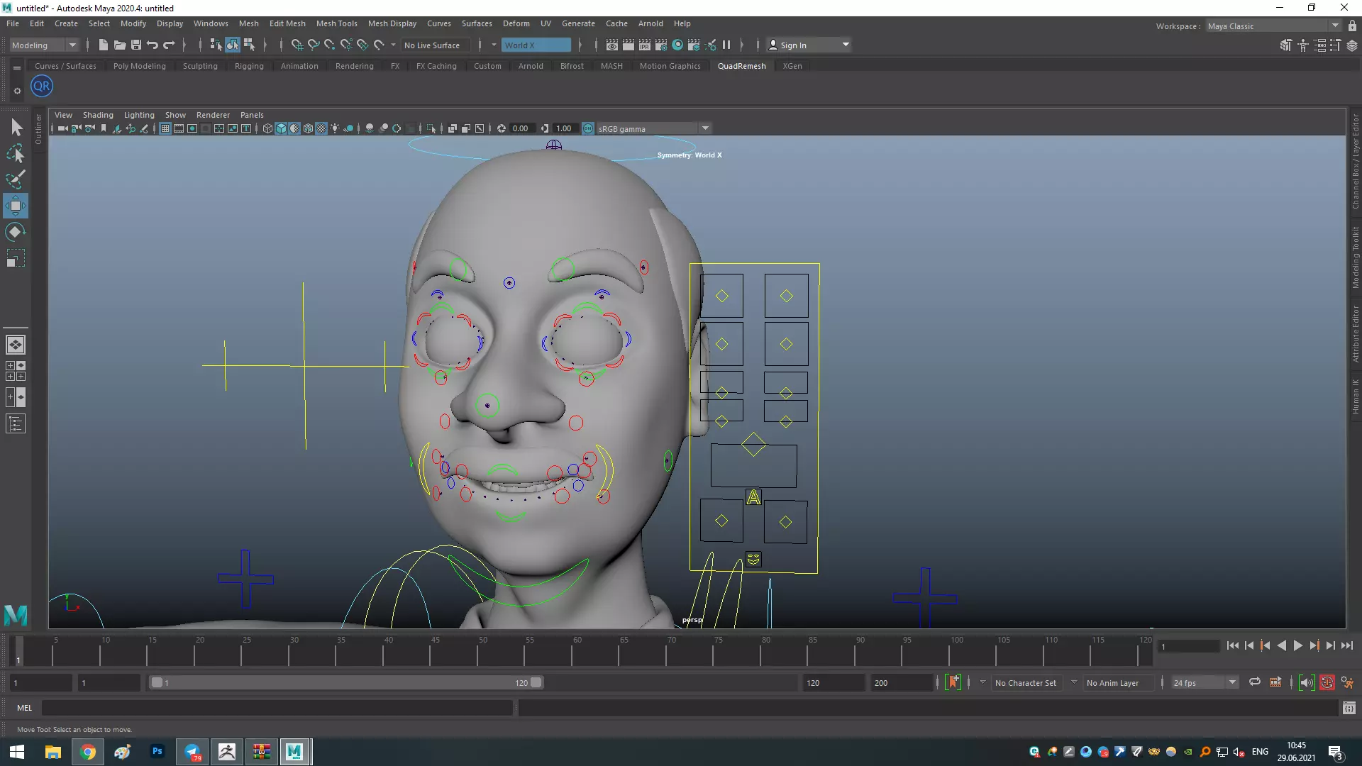 character cartoon 3D model_0