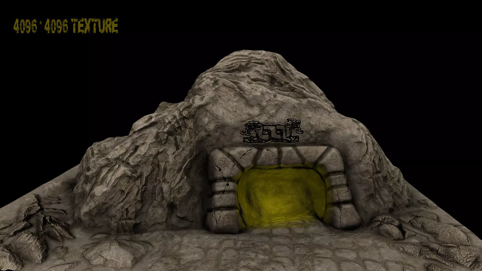 Cave Enterance 1 3D model_0