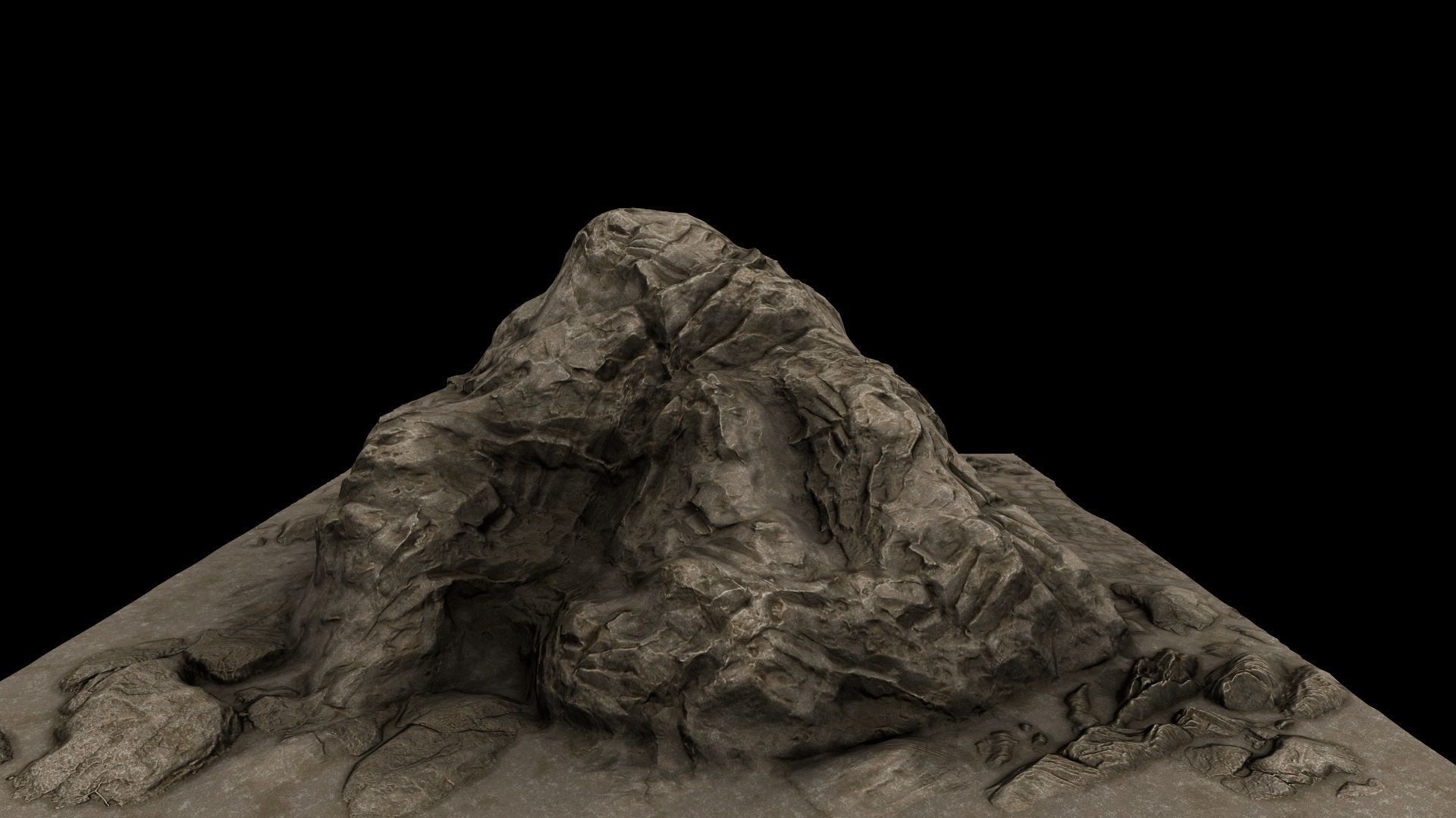 Cave Enterance 1 3D model_4